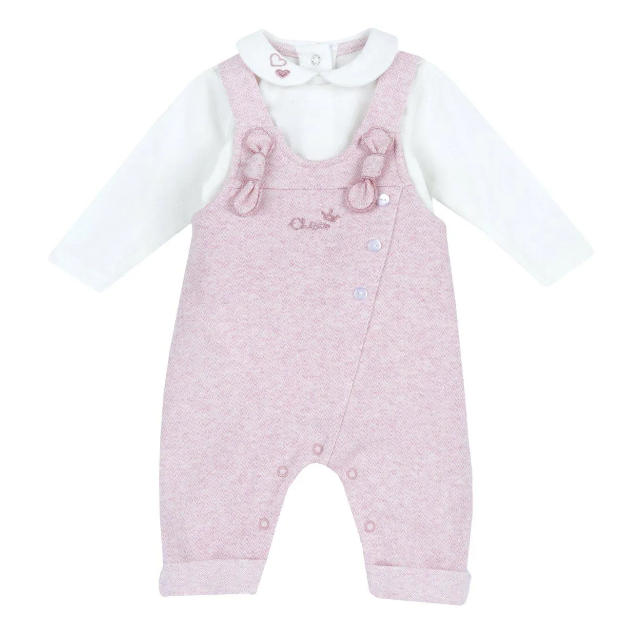 Completo body con salopette lunga