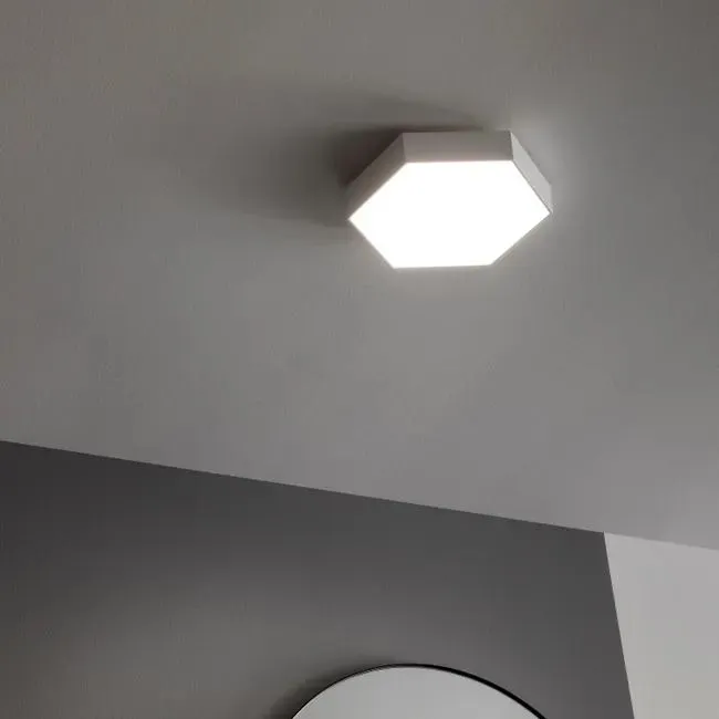 Plafoniera LED Gunza Ø 25 cm bianco IP44 bianco naturale INSPIRE