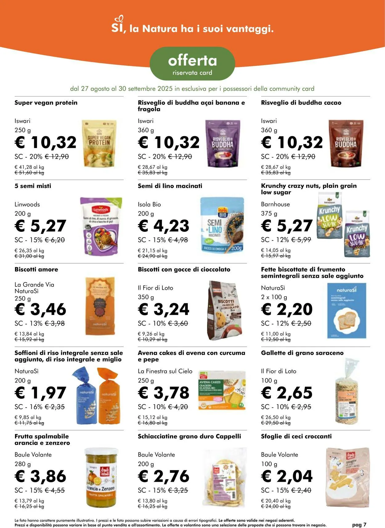 Natura Sì Volantino attuale da 25 settembre a 9 ottobre di 2025 - Pagina del volantino 7