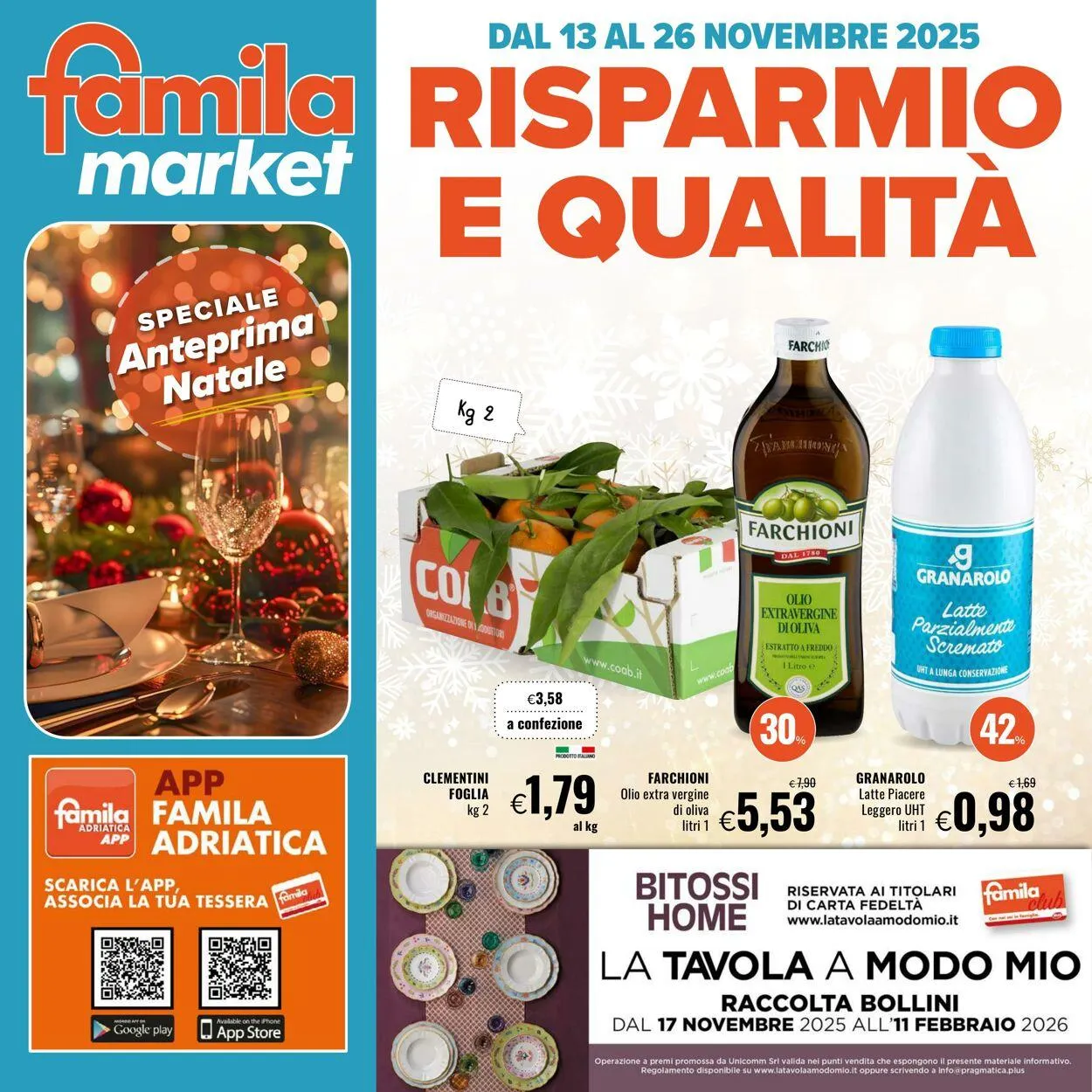 Famila Volantino attuale da 13 novembre a 26 novembre di 2025 - Pagina del volantino 1
