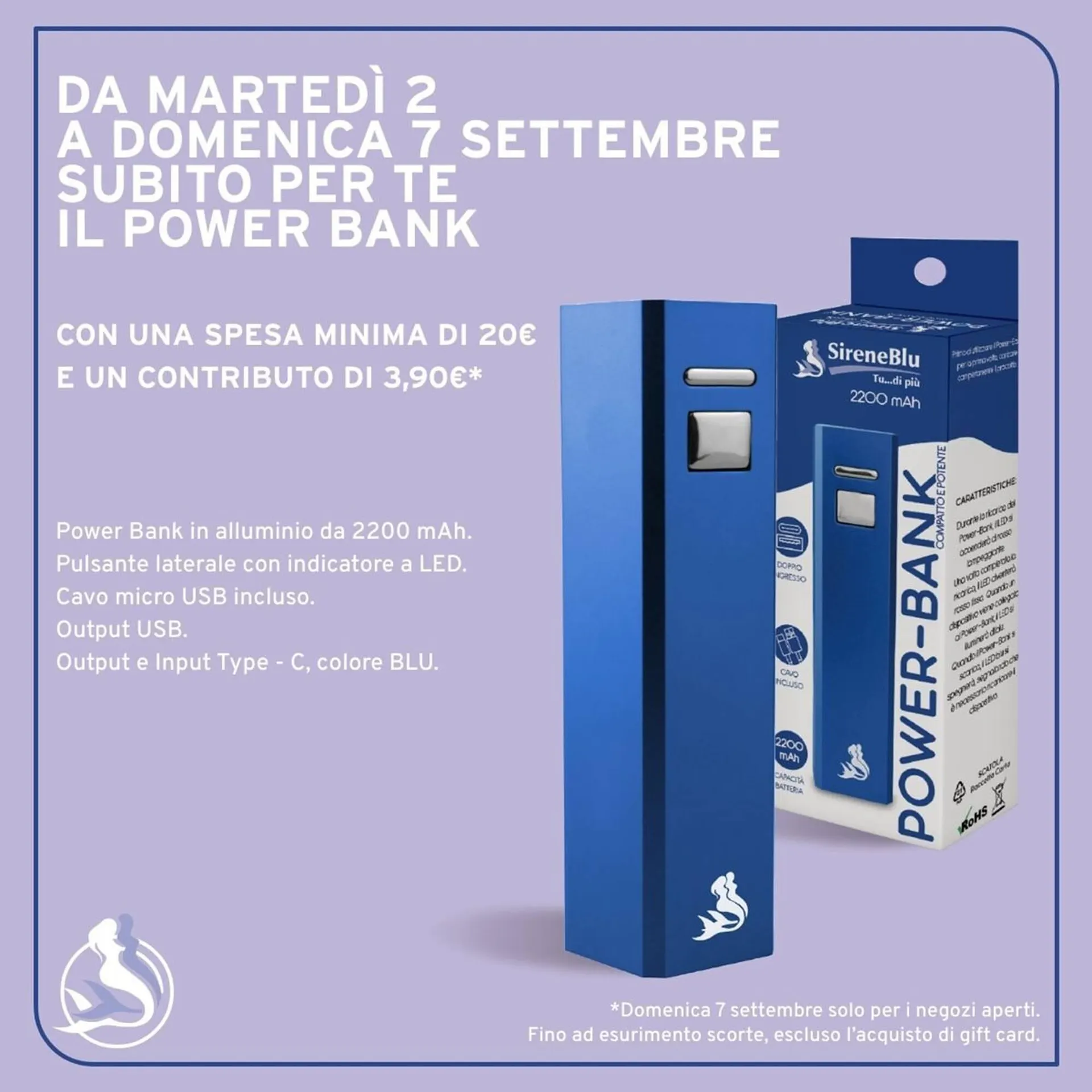 Volantino Sirene Blu da 3 settembre a 7 settembre di 2025 - Pagina del volantino 1