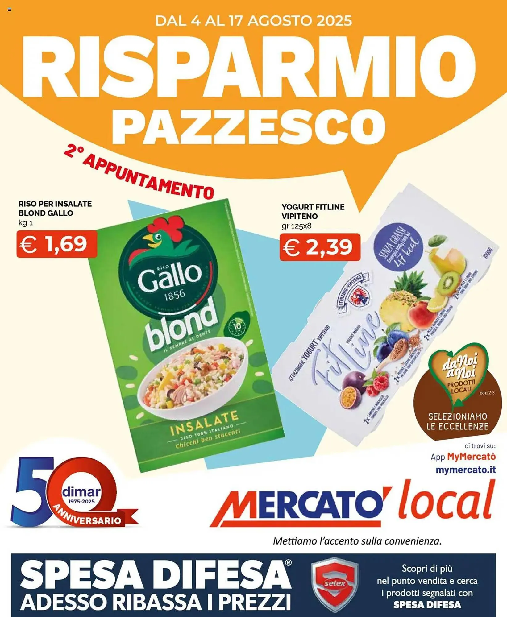 Volantino Mercatò Local da 4 agosto a 17 agosto di 2025 - Pagina del volantino 1