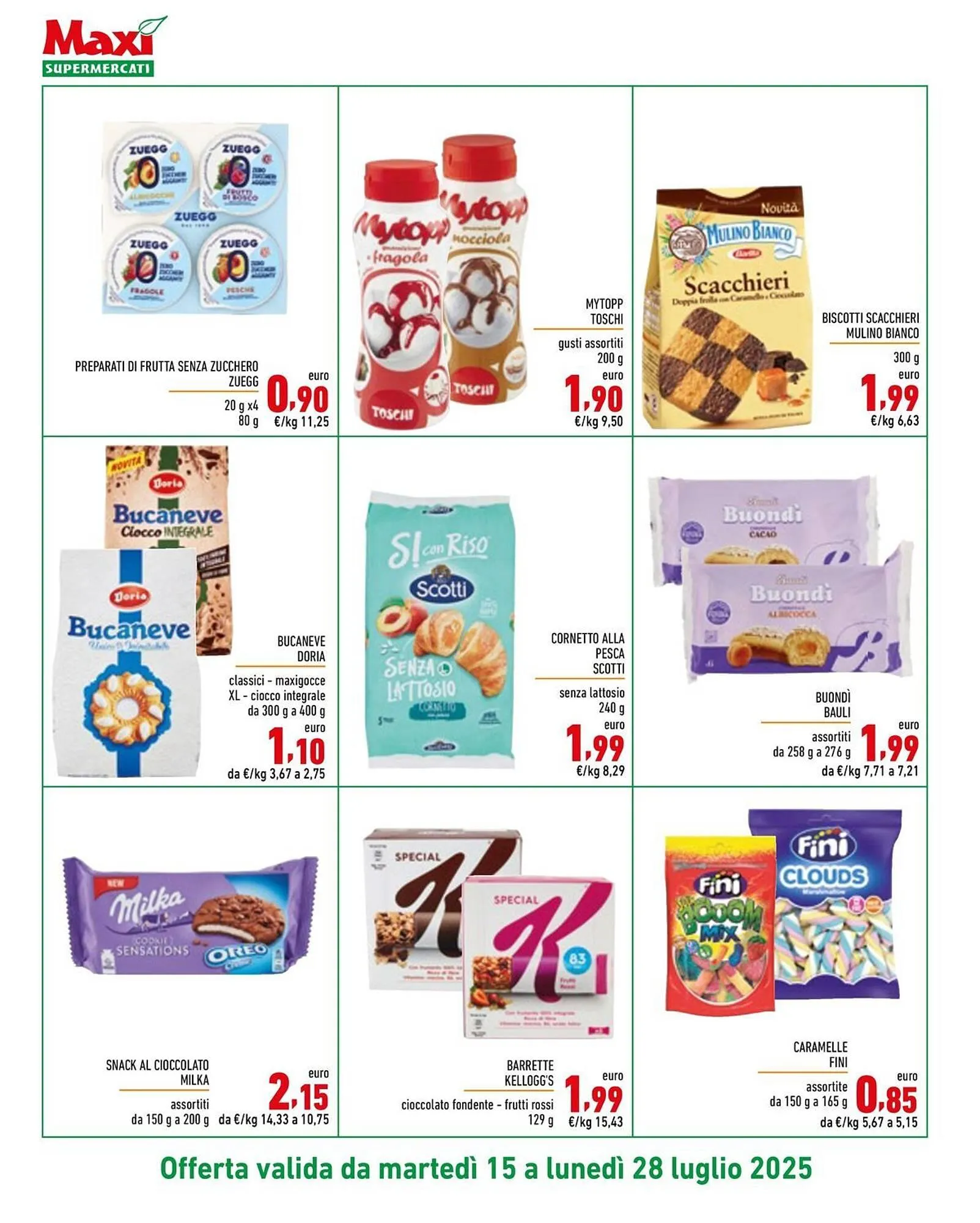 Volantino Maxi Supermercati da 15 luglio a 28 luglio di 2025 - Pagina del volantino 12