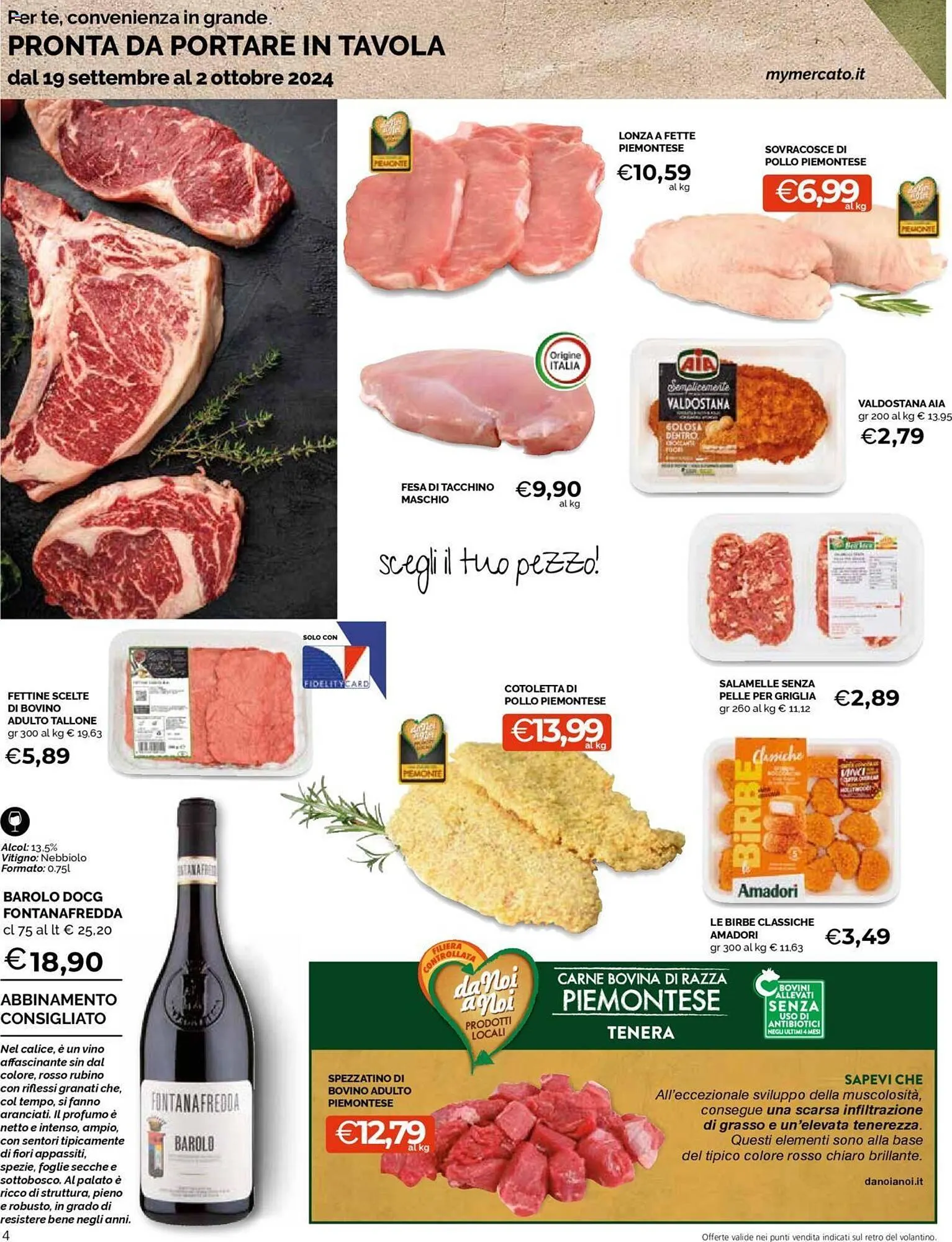 Volantino Mercatò da 19 settembre a 2 ottobre di 2024 - Pagina del volantino 4