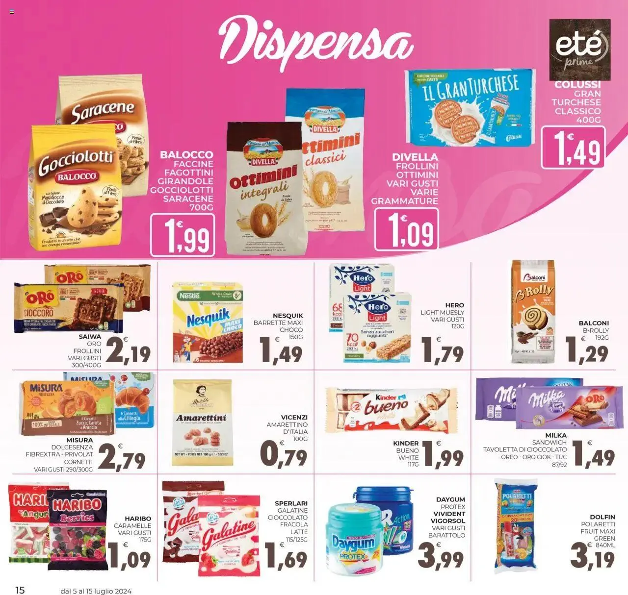 Volantino Eté Prime da 5 luglio a 15 luglio di 2024 - Pagina del volantino 15