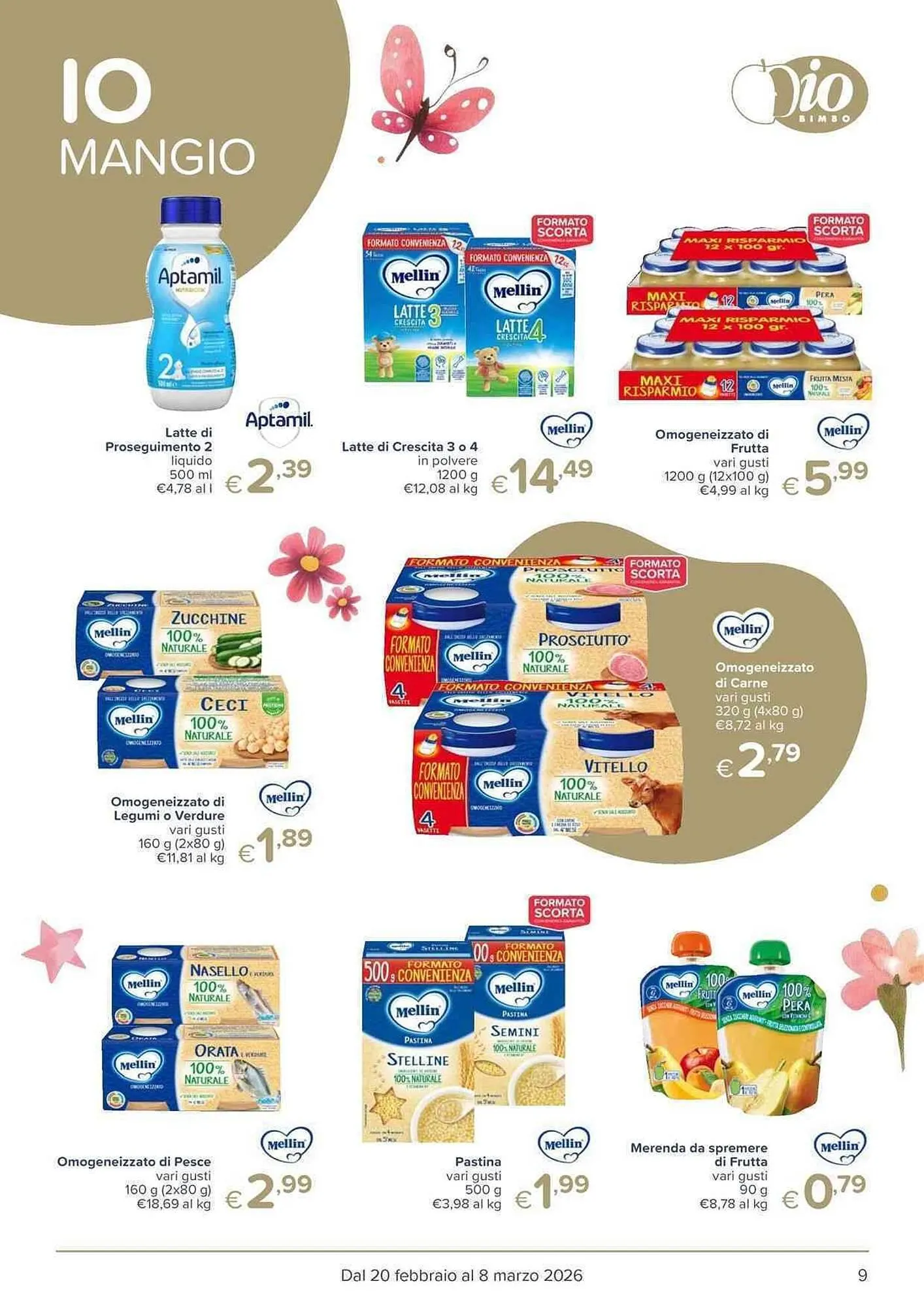 Volantino Io Bimbo da 20 febbraio a 8 marzo di 2026 - Pagina del volantino 9