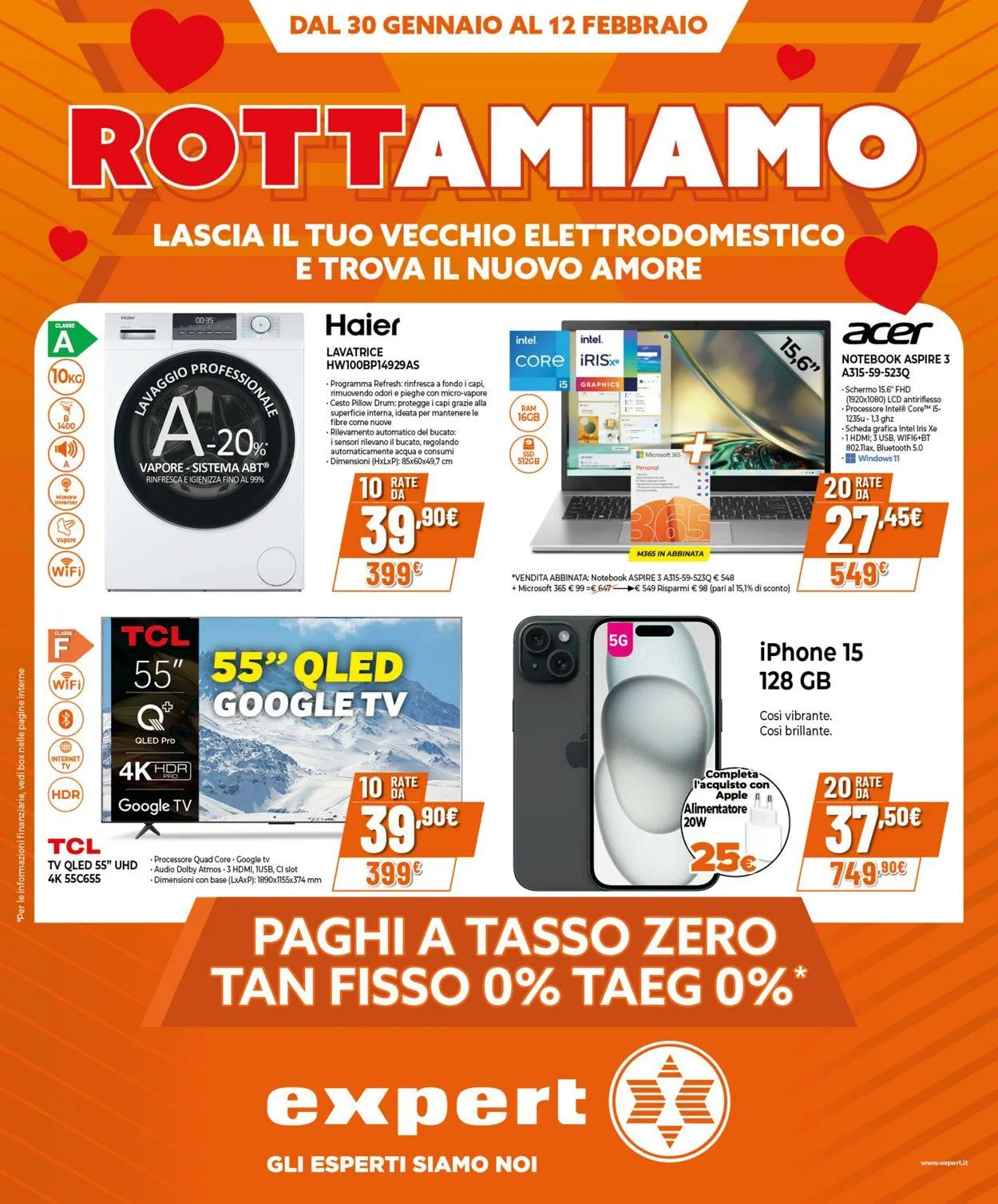 Expert Volantino attuale da 30 gennaio a 12 febbraio di 2025 - Pagina del volantino 1