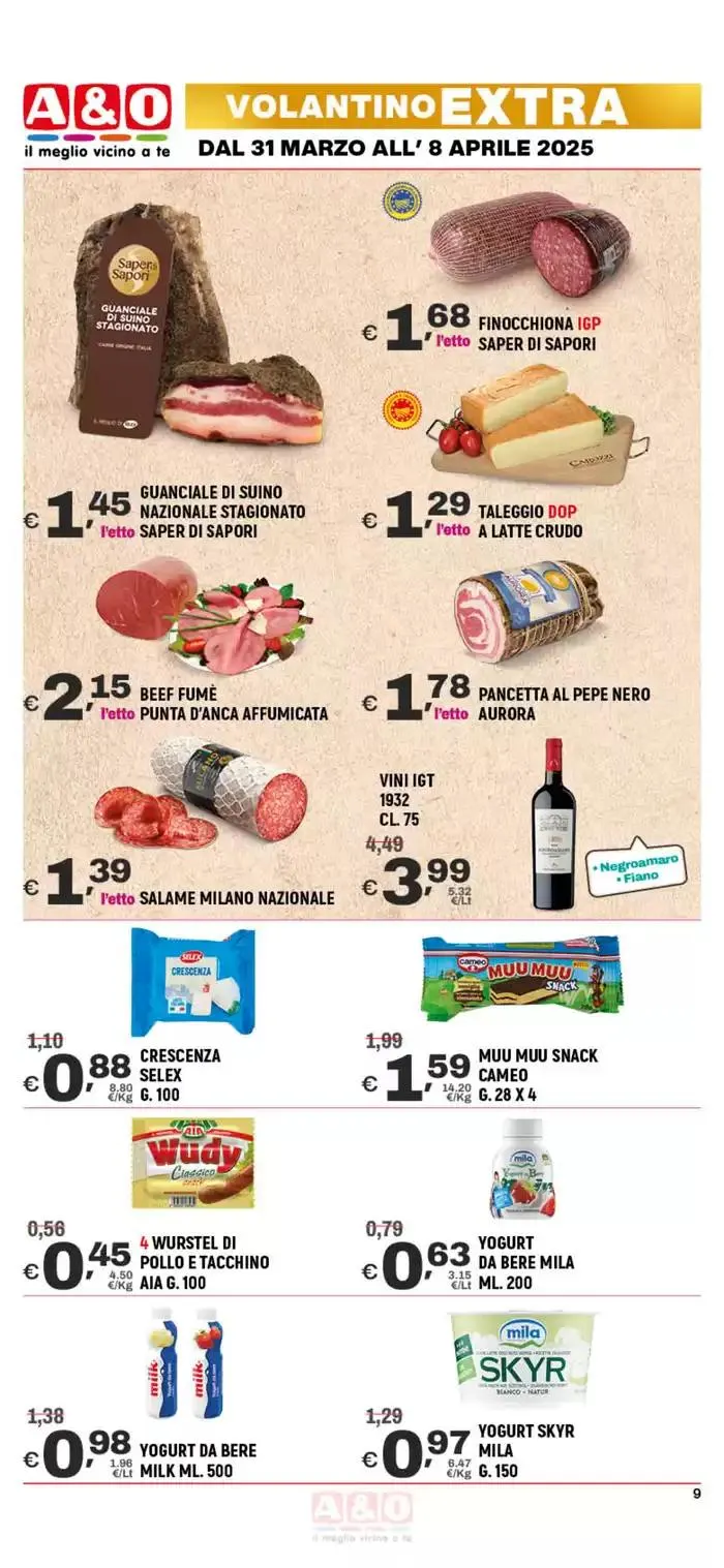 Aspettando la Pasqua da 31 marzo a 8 aprile di 2025 - Pagina del volantino 9