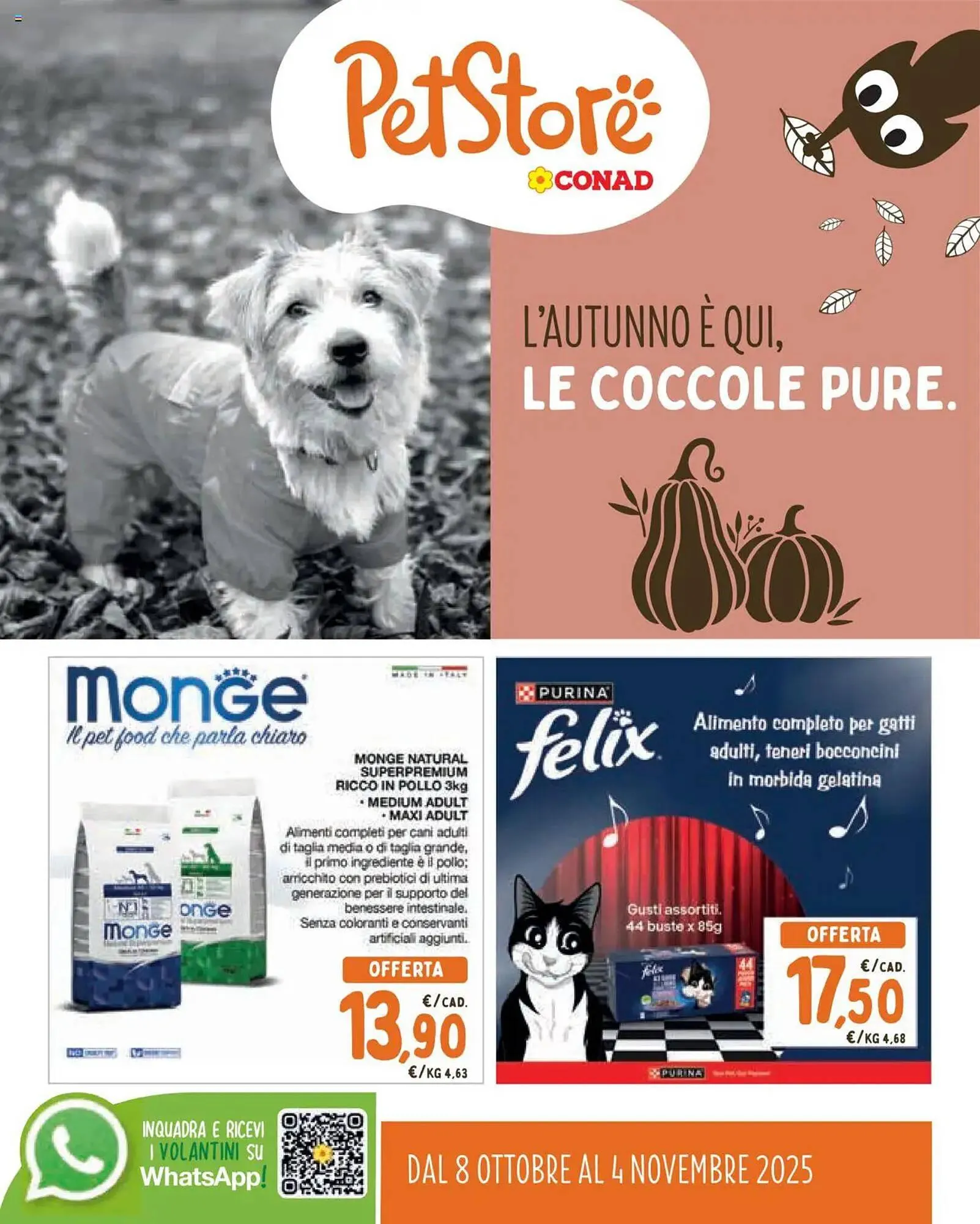 Volantino Pet Store Conad da 8 ottobre a 4 novembre di 2025 - Pagina del volantino 1