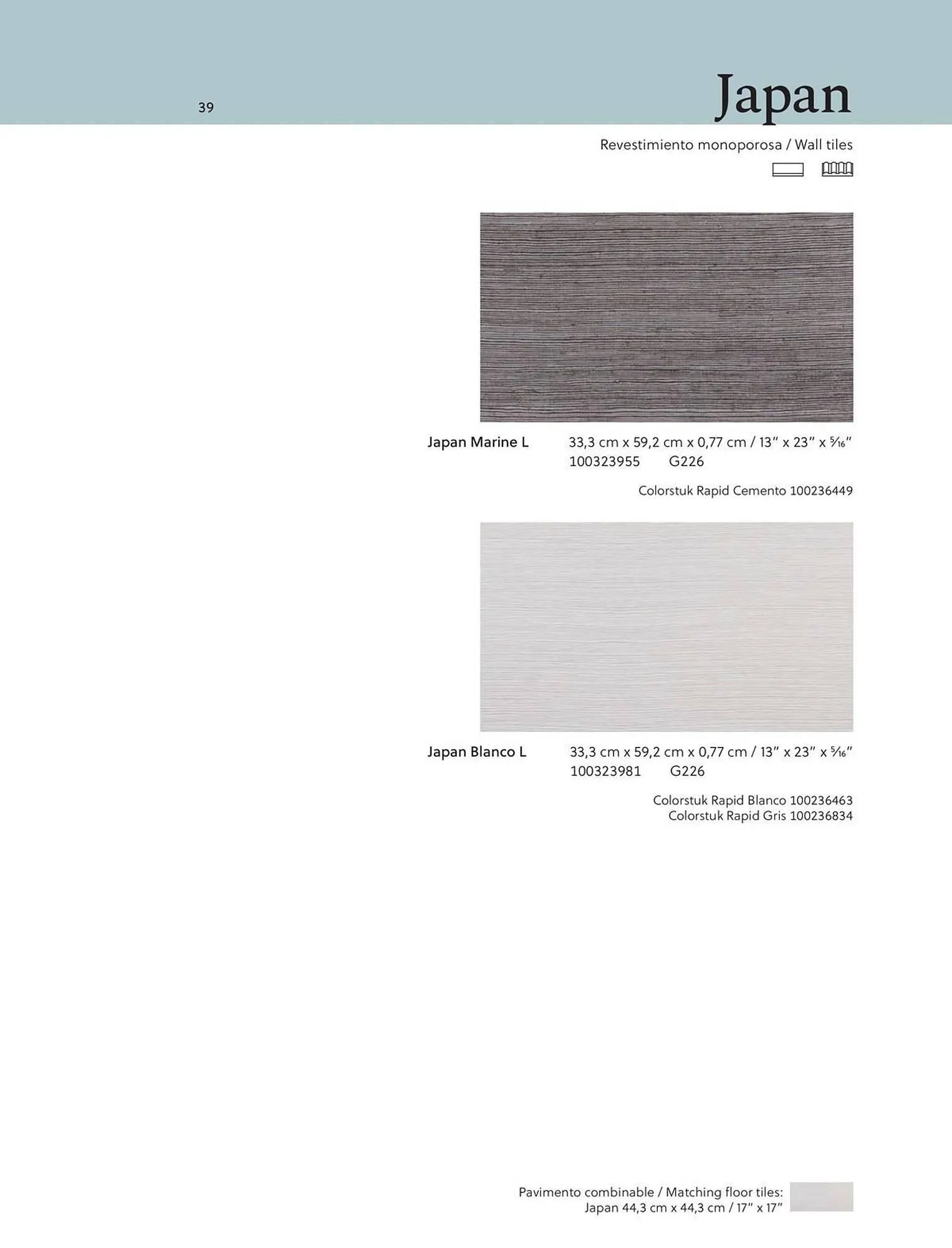 Catalogue Porcelanosa du 27 juin au 31 décembre 2025 - Catalogue page 39