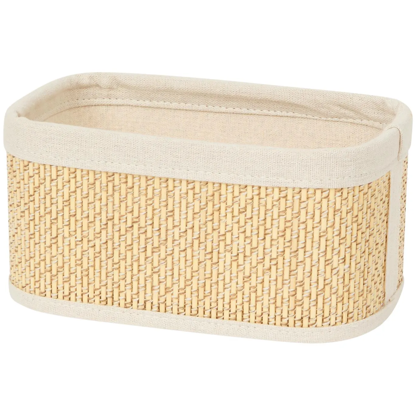 Cesto portaoggetti in legno di bambù