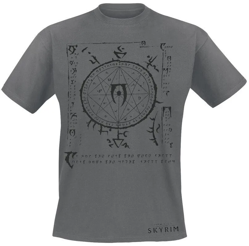V - Skyrim - Mysterium Xarxes | T-Shirt | grigio sport | The Elder Scrolls