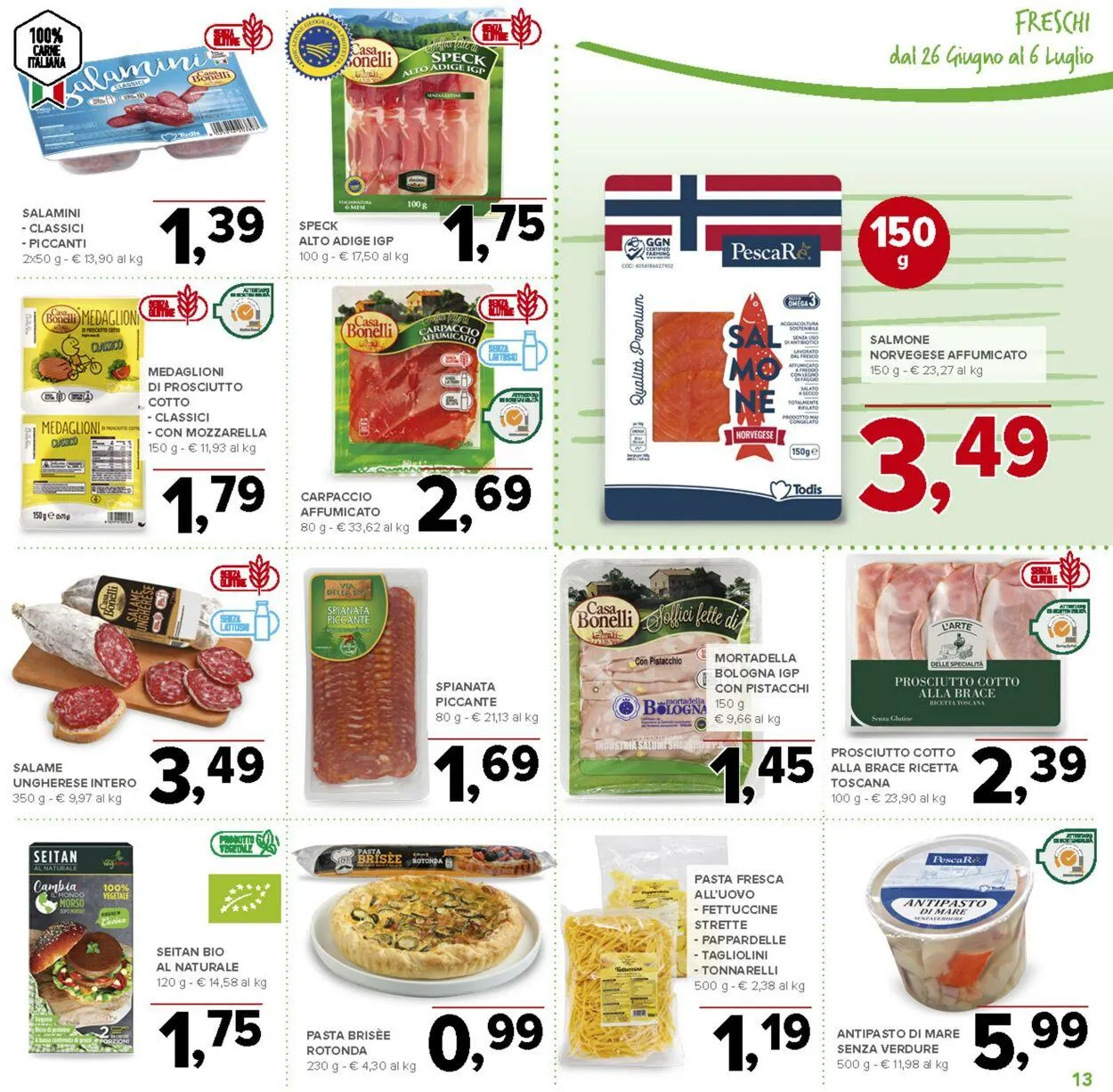 Todis Volantino attuale da 20 agosto a 3 settembre di 2025 - Pagina del volantino 13