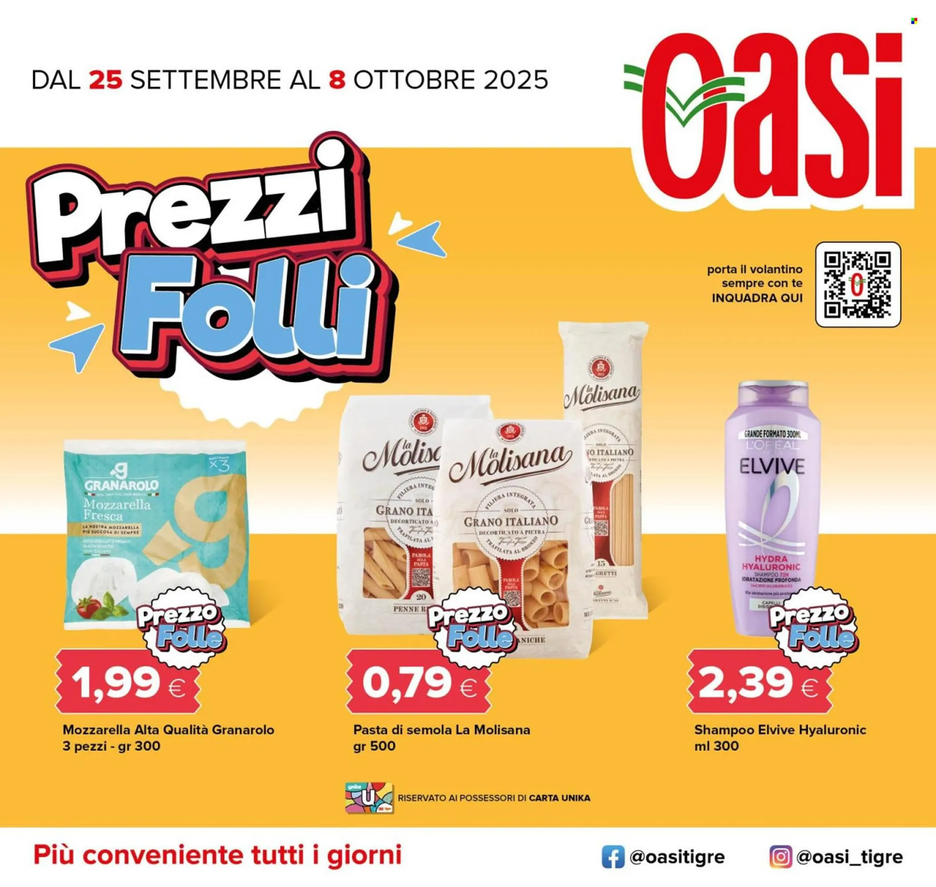 Volantino Oasi da 25 settembre a 8 ottobre di 2025 - Pagina del volantino 1