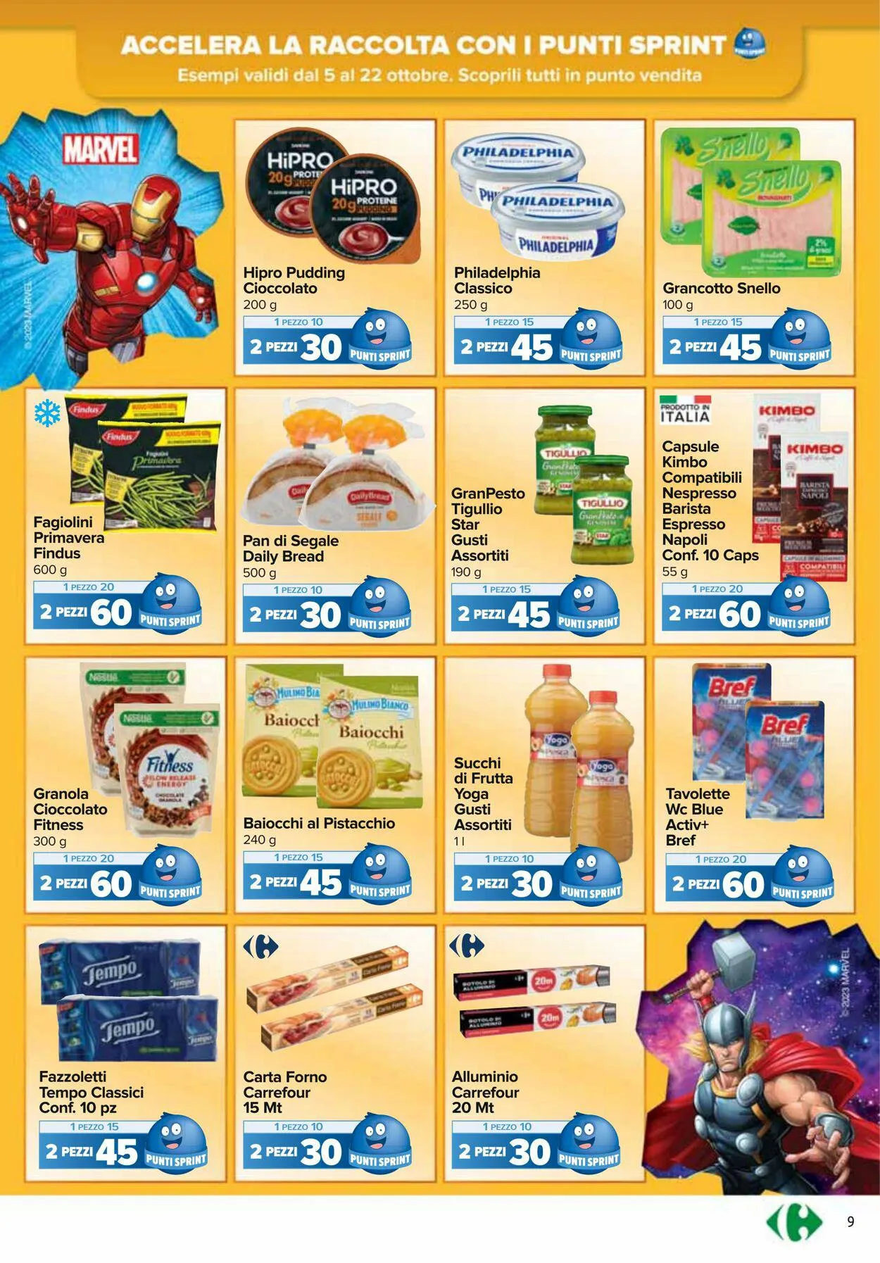 Carrefour Volantino attuale da 5 ottobre a 17 ottobre di 2023 - Pagina del volantino 9