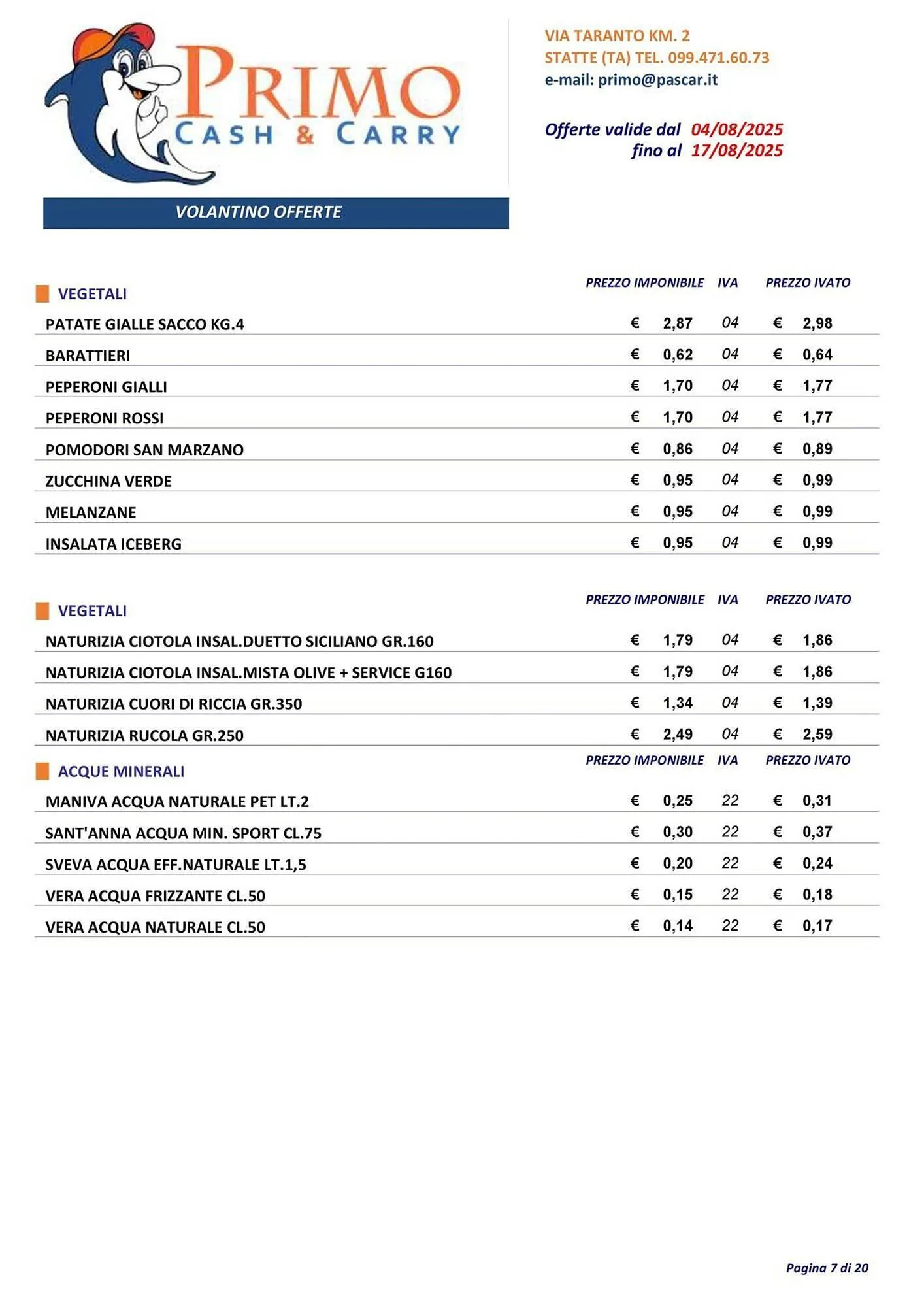 Volantino Gruppo Pascar da 4 agosto a 17 agosto di 2025 - Pagina del volantino 7