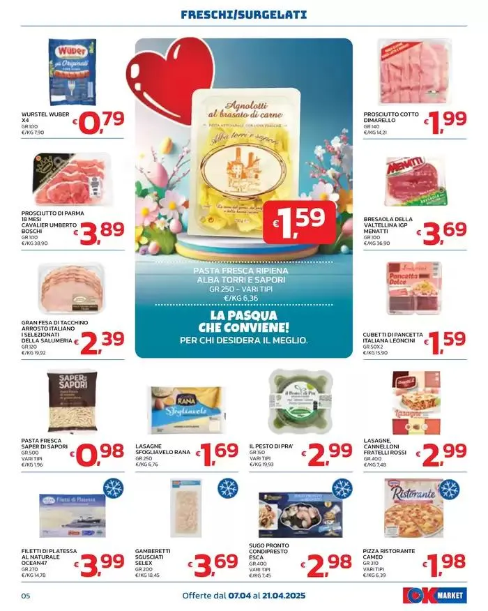 LA PASQUA CHE CONVIENE! da 7 aprile a 21 aprile di 2025 - Pagina del volantino 5