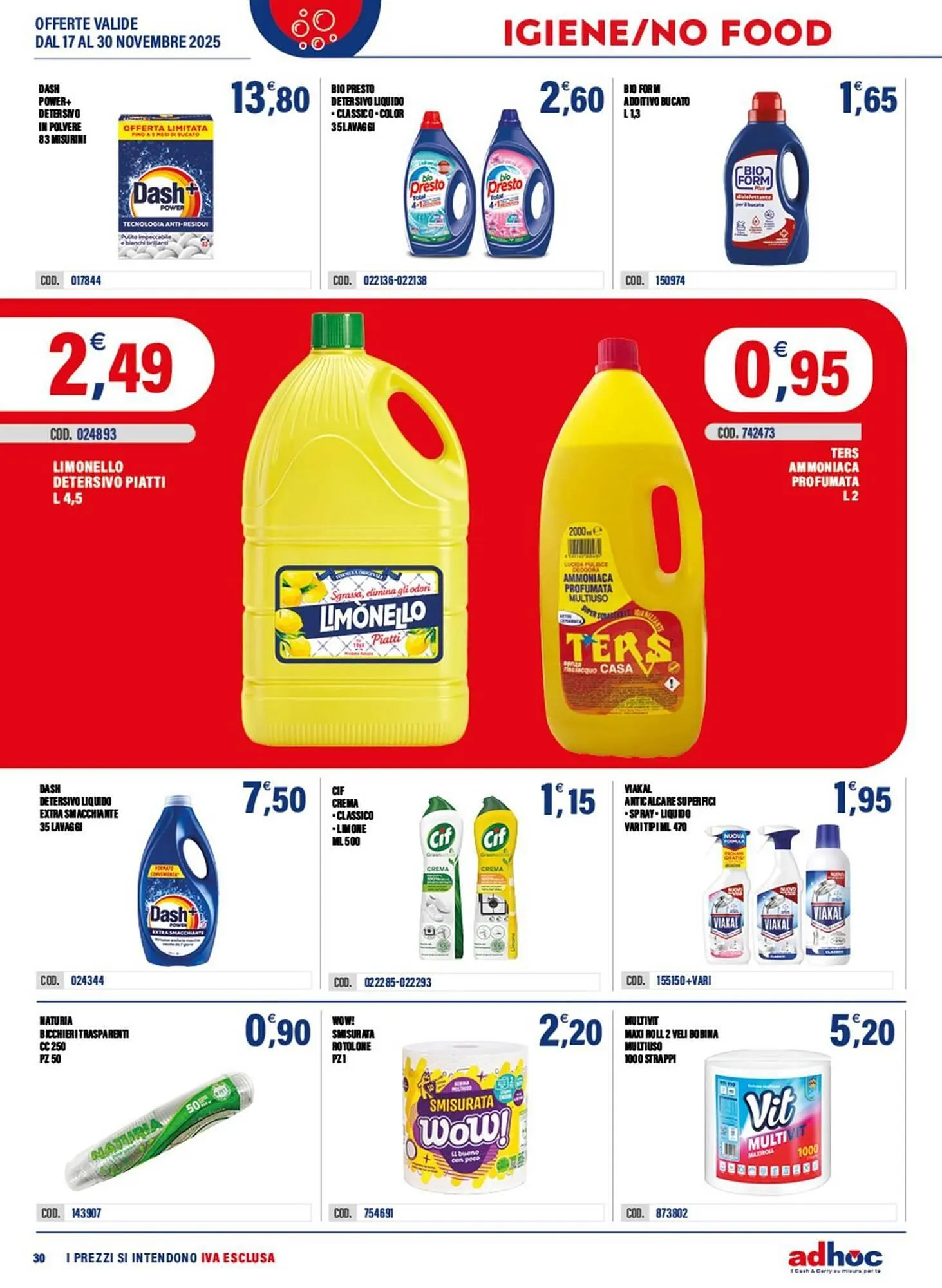 Volantino Adhoc da 17 novembre a 30 novembre di 2025 - Pagina del volantino 30