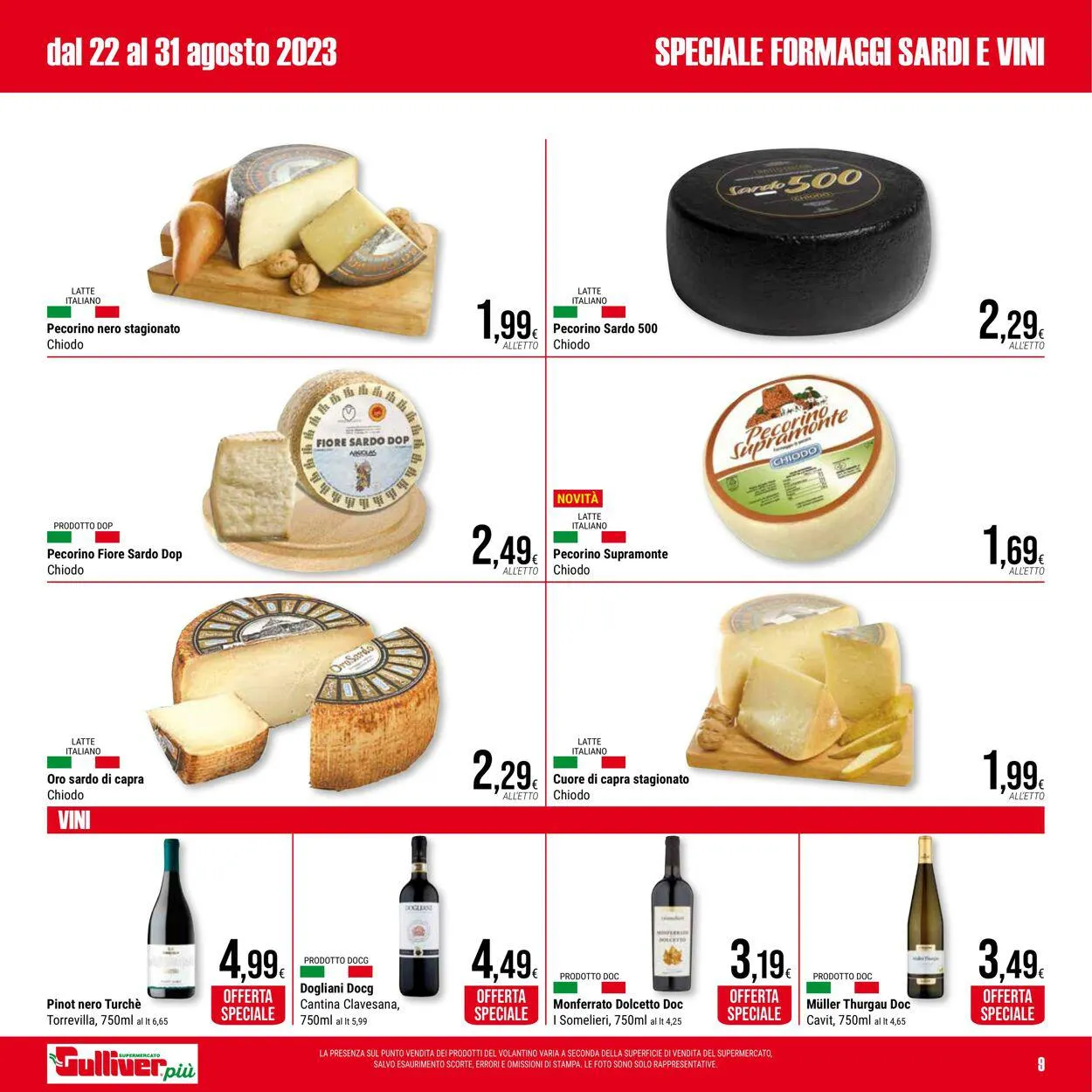 Gulliver Volantino attuale da 22 agosto a 31 agosto di 2023 - Pagina del volantino 9