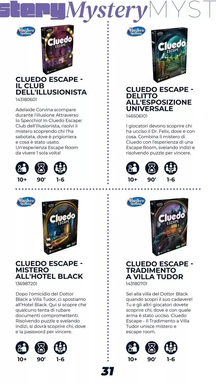Catalogo Giochi di Società da 1 marzo a 15 marzo di 2025 - Pagina del volantino 31