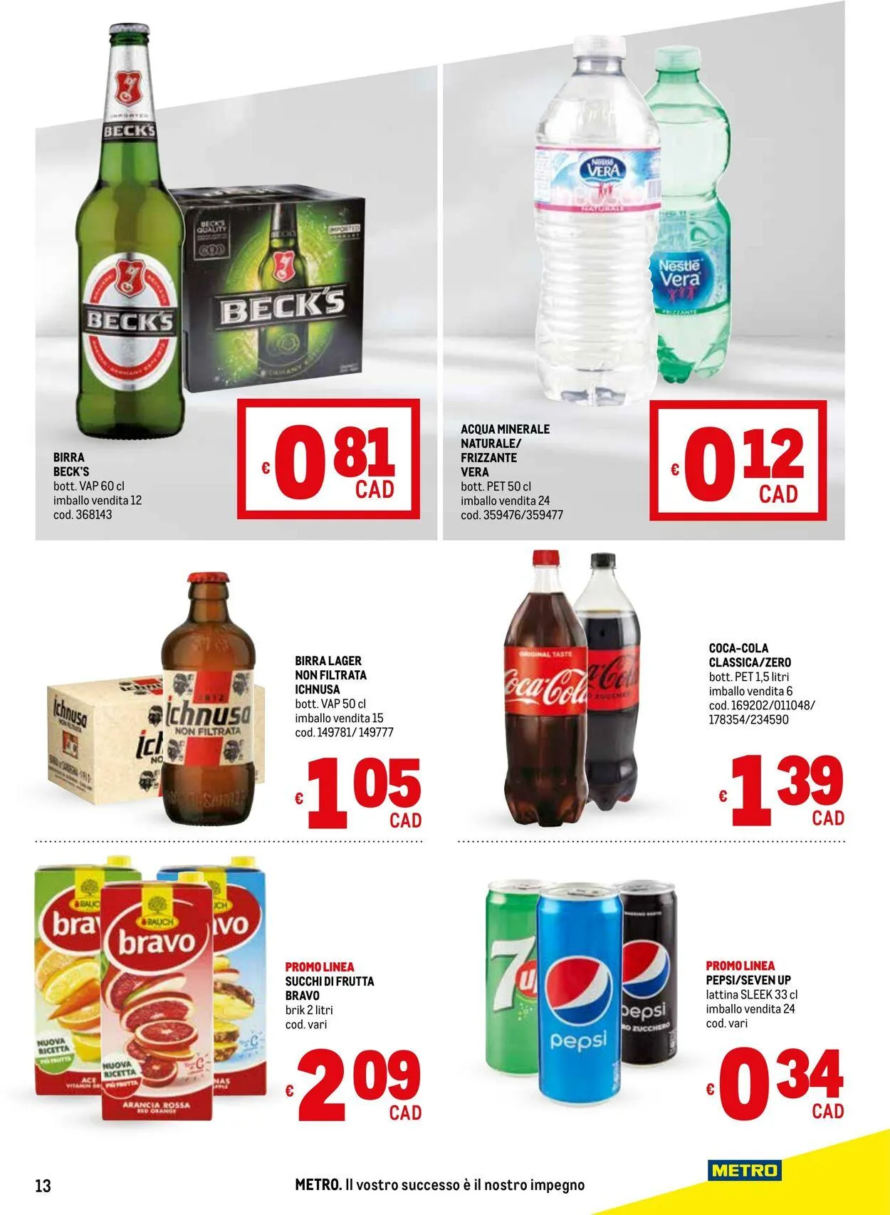 Metro Volantino attuale da 30 luglio a 13 agosto di 2025 - Pagina del volantino 13