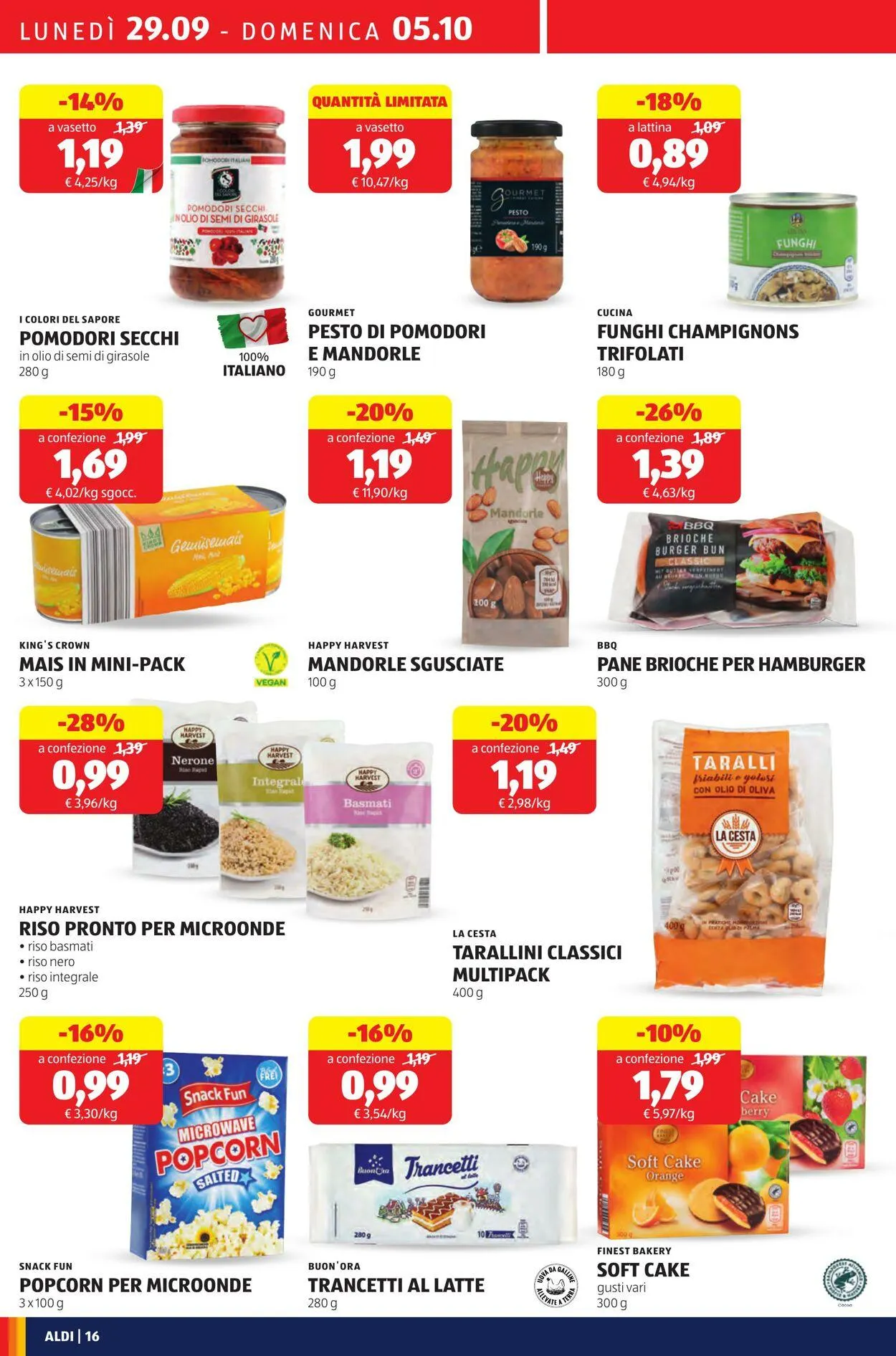 Aldi Volantino attuale da 29 settembre a 5 ottobre di 2025 - Pagina del volantino 16