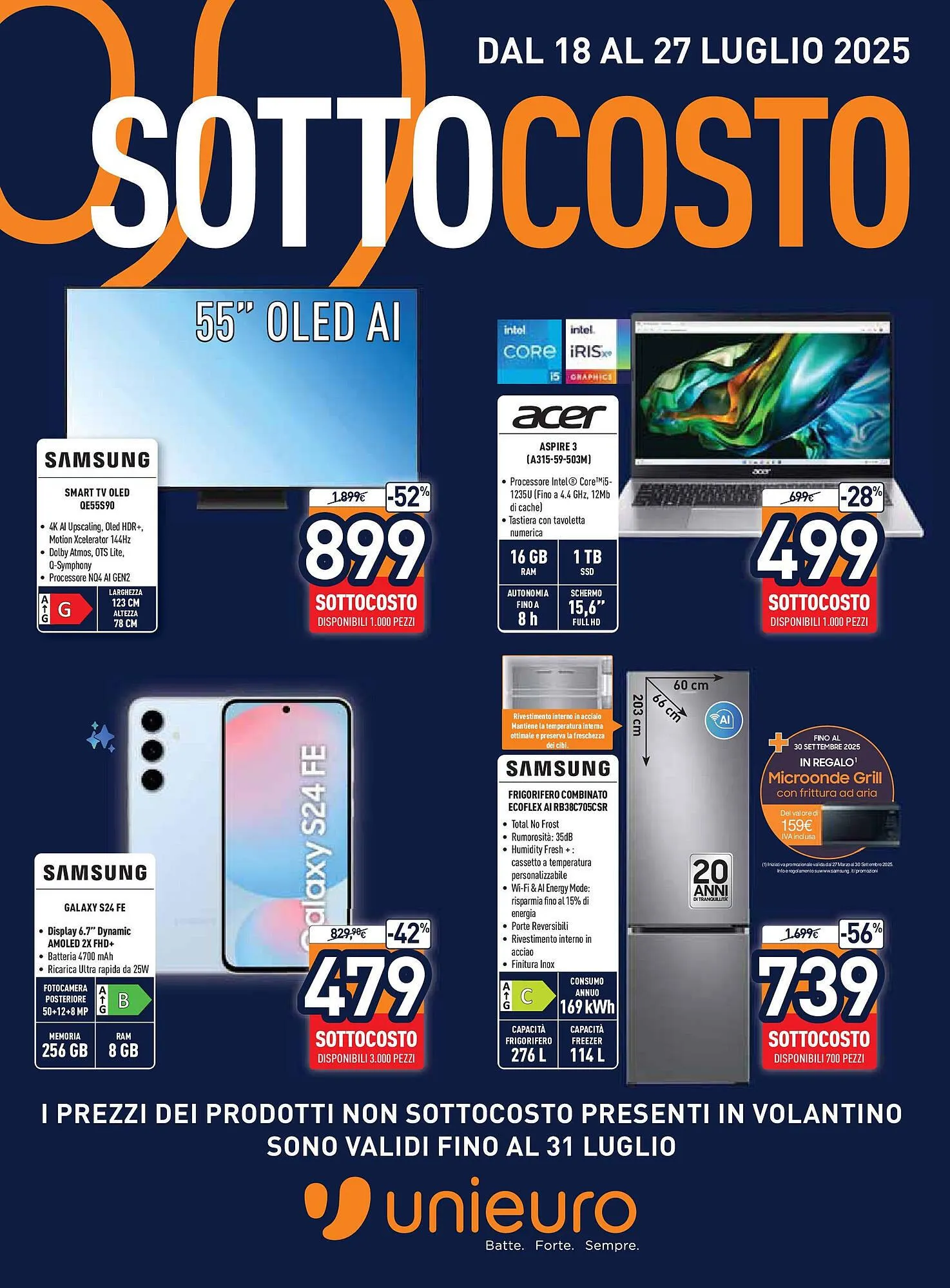 Volantino Unieuro da 17 luglio a 27 luglio di 2025 - Pagina del volantino 1