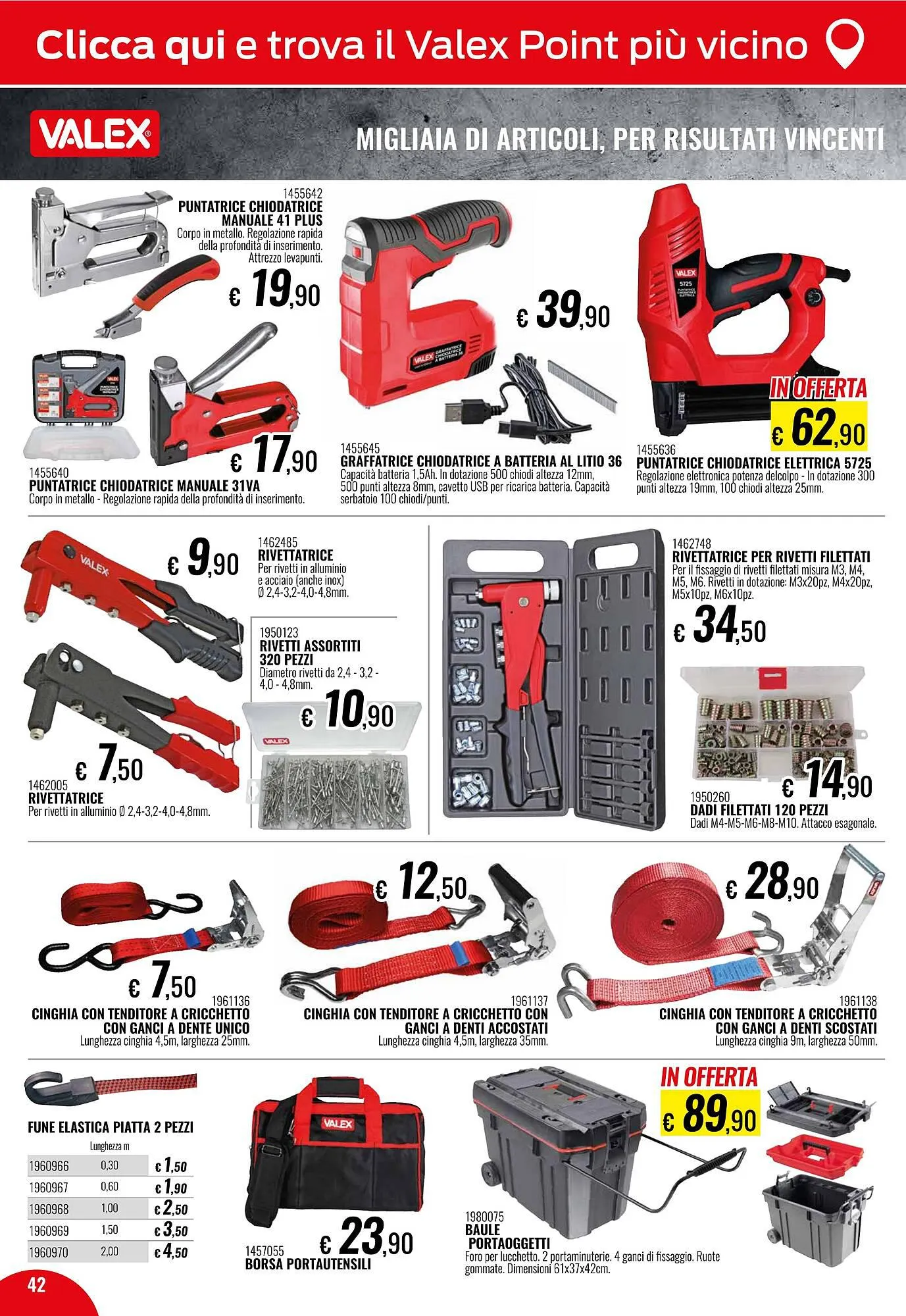 Volantino Valex da 2 gennaio a 2 marzo di 2024 - Pagina del volantino 42