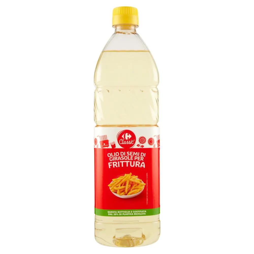 Carrefour Classic Olio di Semi di Girasole per Frittura 1 L
