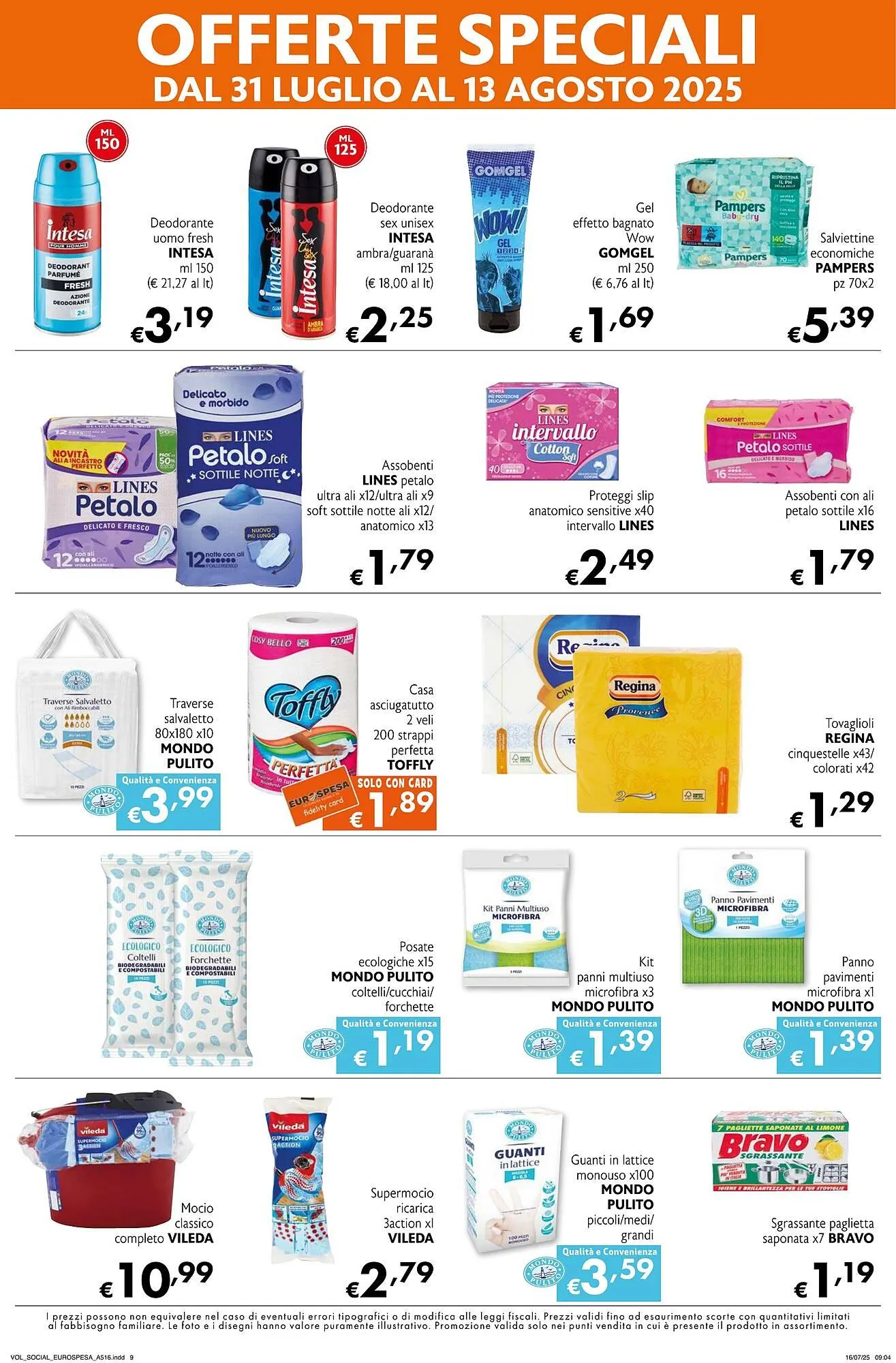 Volantino Eurospesa da 31 luglio a 13 agosto di 2025 - Pagina del volantino 9