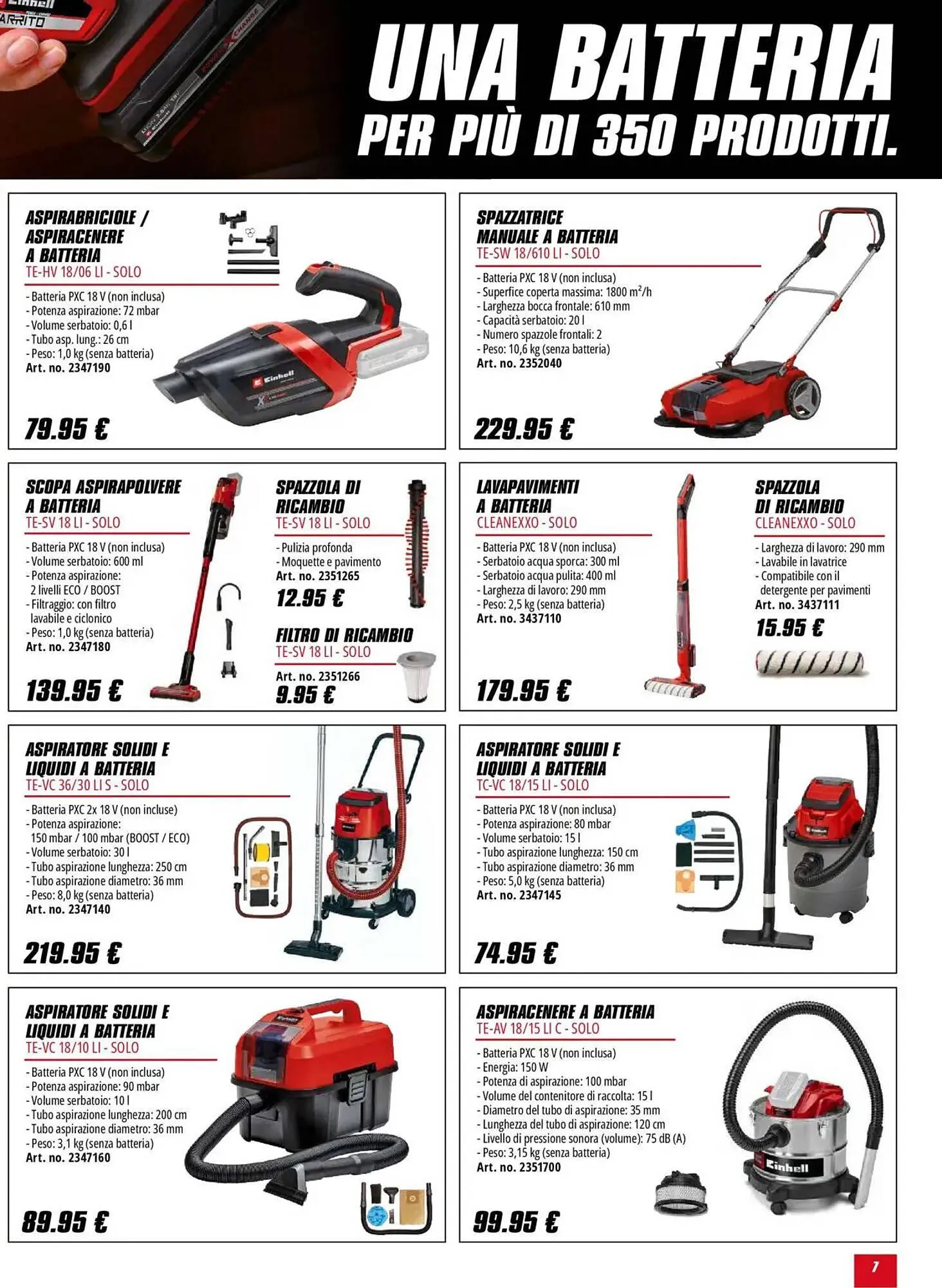 Volantino Einhell da 1 ottobre a 31 gennaio di 2026 - Pagina del volantino 7