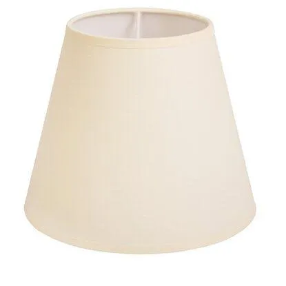 Paralume in tessuto ecrù per lampada o applique E14 H 16 Ø 18,5