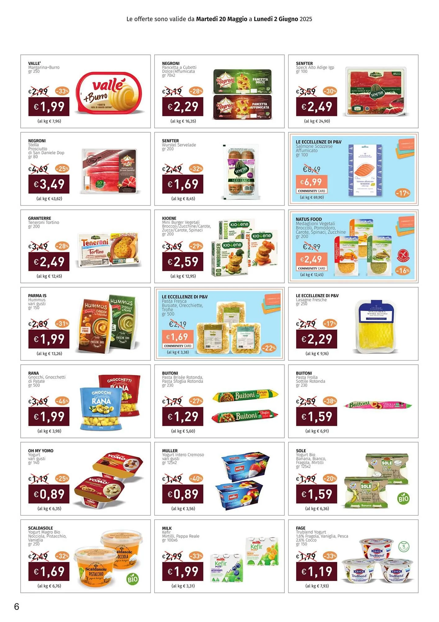 Volantino Prezzemolo e Vitale da 20 maggio a 2 giugno di 2025 - Pagina del volantino 6