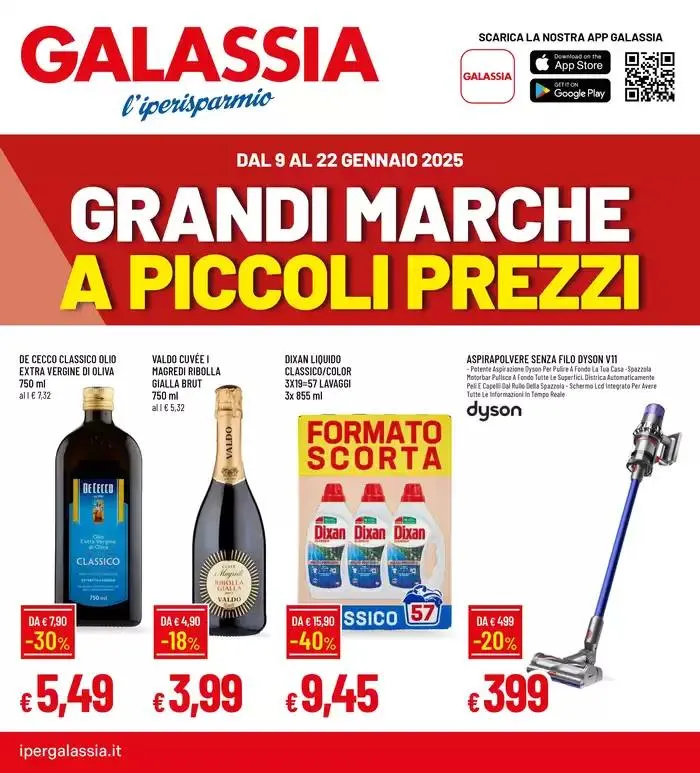 GRANDI MARCHE A PICCOLI PREZZI da 9 gennaio a 22 gennaio di 2025 - Pagina del volantino 1
