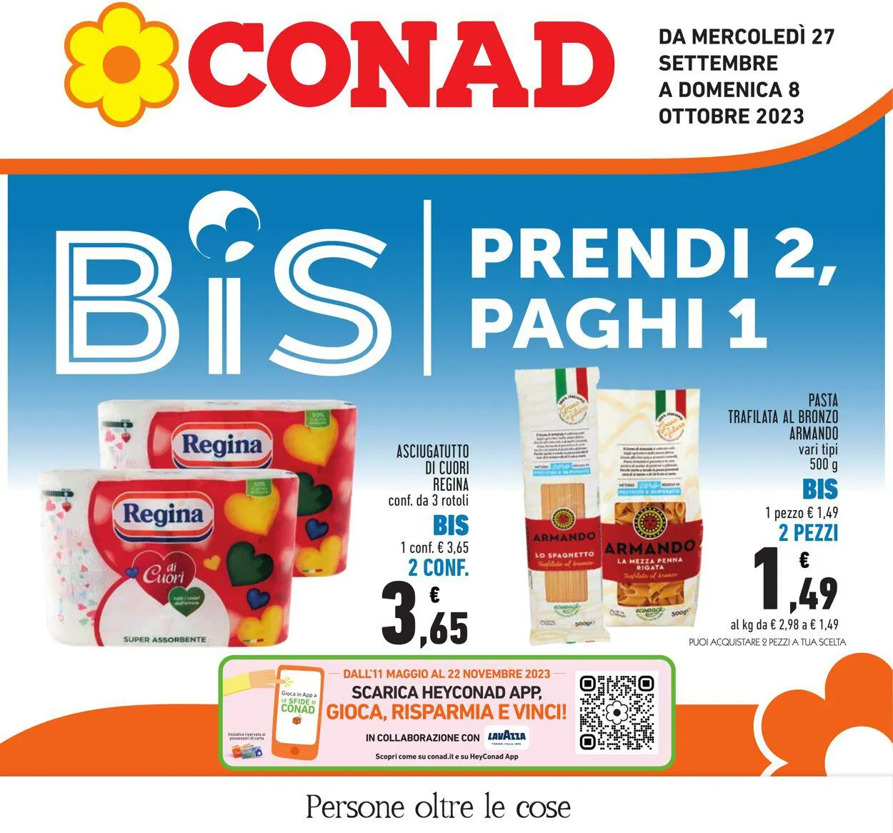 Conad - Roma Volantino attuale da 27 settembre a 8 ottobre di 2023 - Pagina del volantino 1
