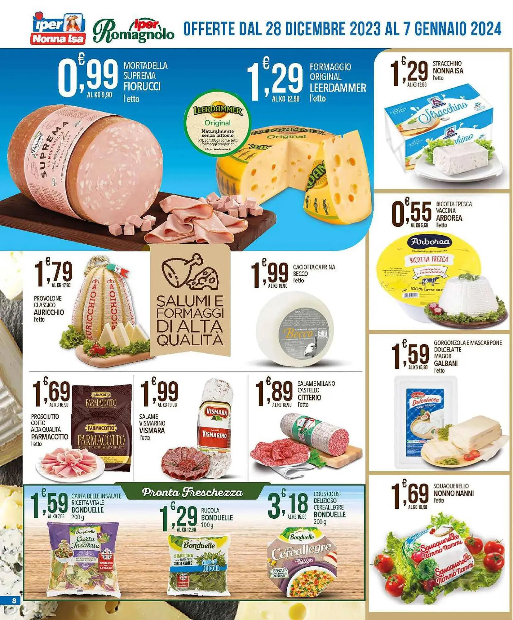 Volantino Iper Romagnolo da 28 dicembre a 7 gennaio di 2024 - Pagina del volantino 8