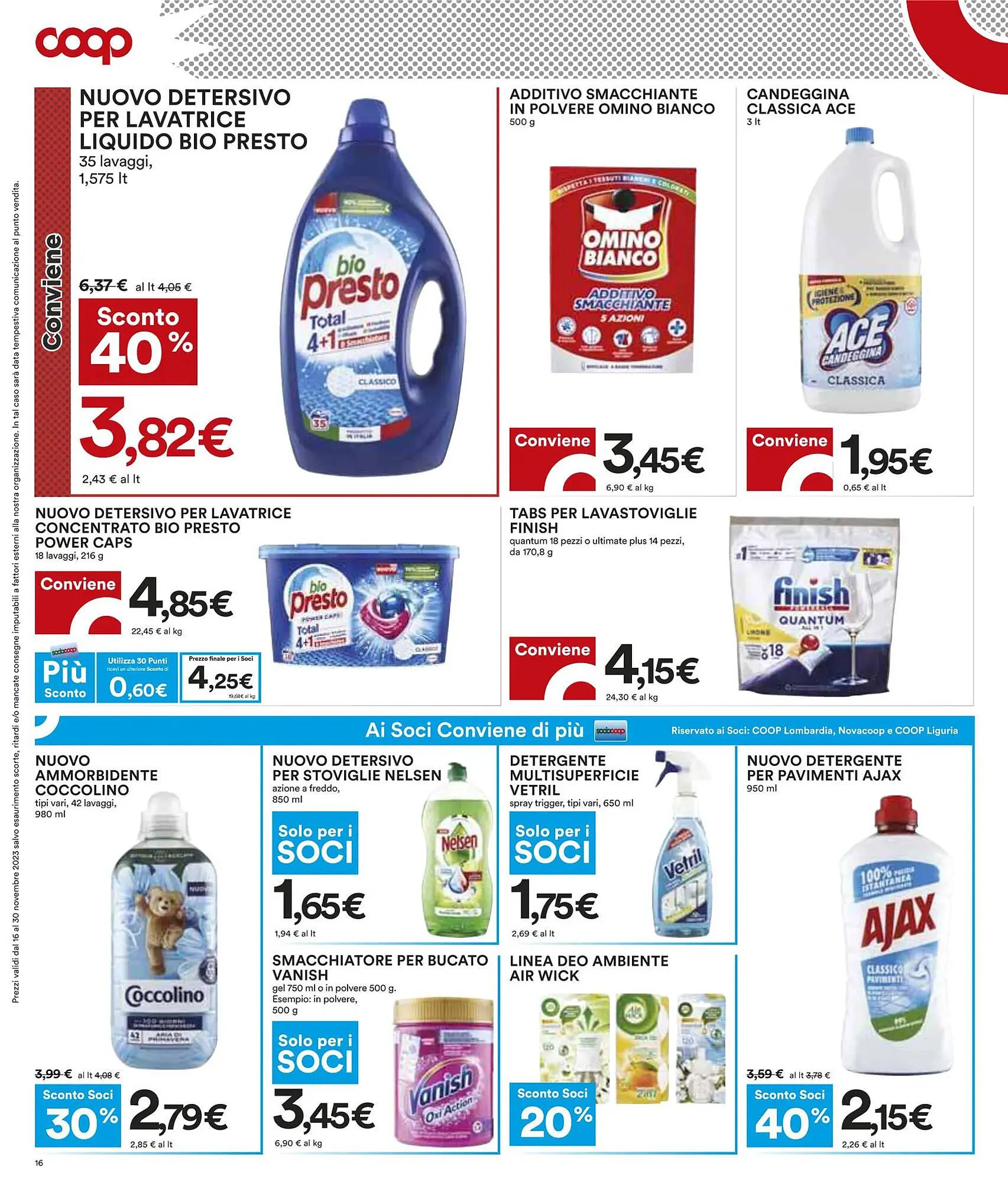 Volantino Coop da 16 novembre a 30 novembre di 2023 - Pagina del volantino 16