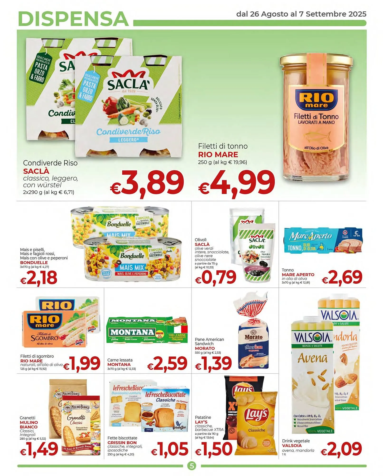 Volantino Supermercati Nonna Isa da 26 agosto a 7 settembre di 2025 - Pagina del volantino 5