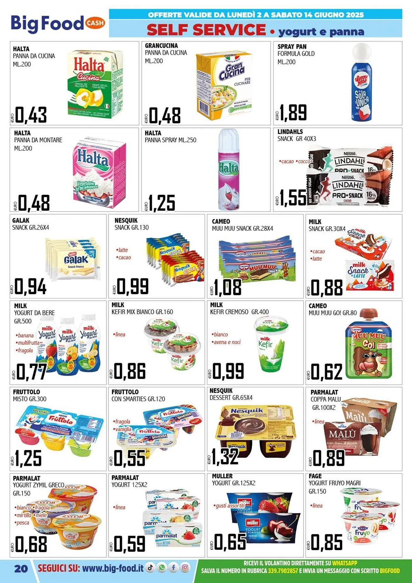 Volantino Big Food da 2 giugno a 14 giugno di 2025 - Pagina del volantino 20