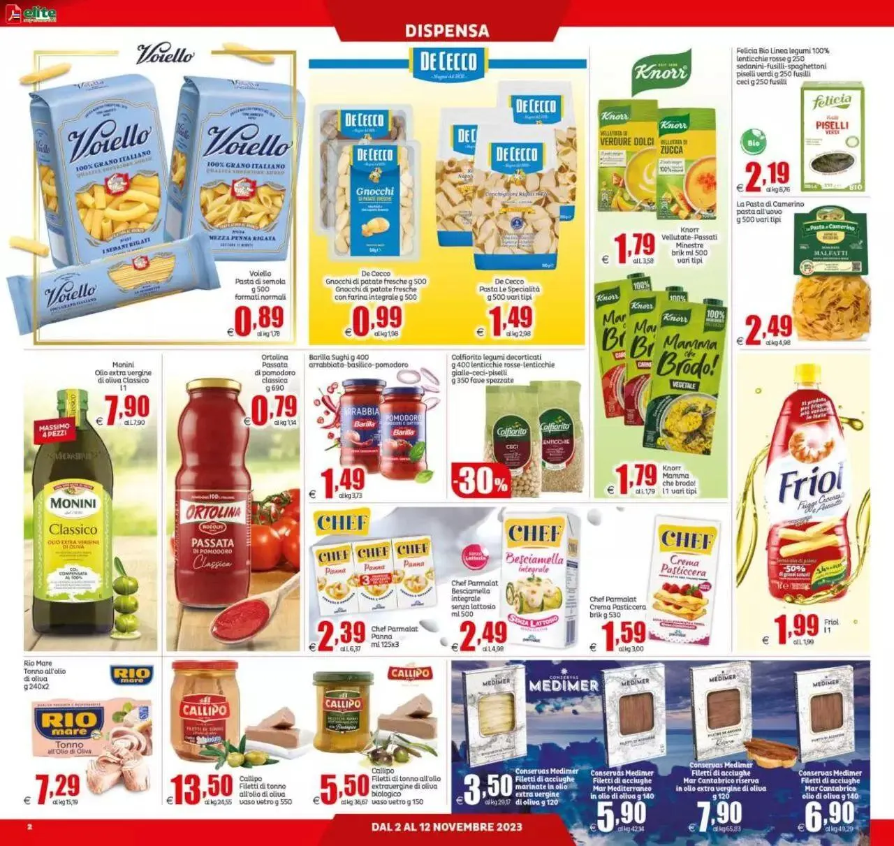 Volantino Elite Supermercati da 2 novembre a 12 novembre di 2023 - Pagina del volantino 2