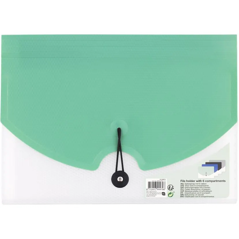 Busta portadocumenti a 4 scomparti