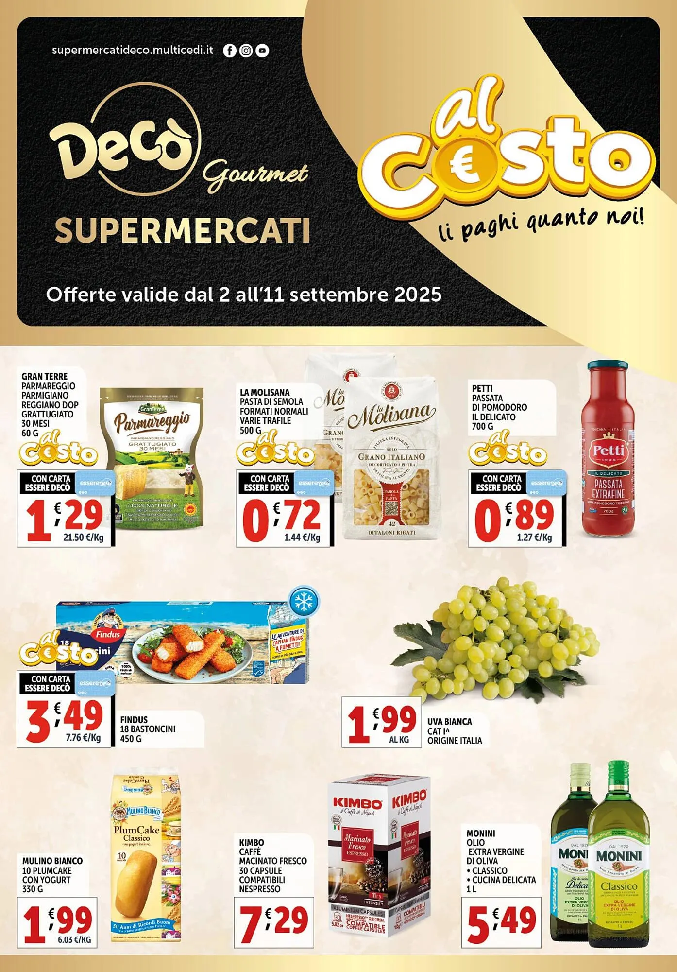 Volantino Gourmet Déco da 2 settembre a 11 settembre di 2025 - Pagina del volantino 1