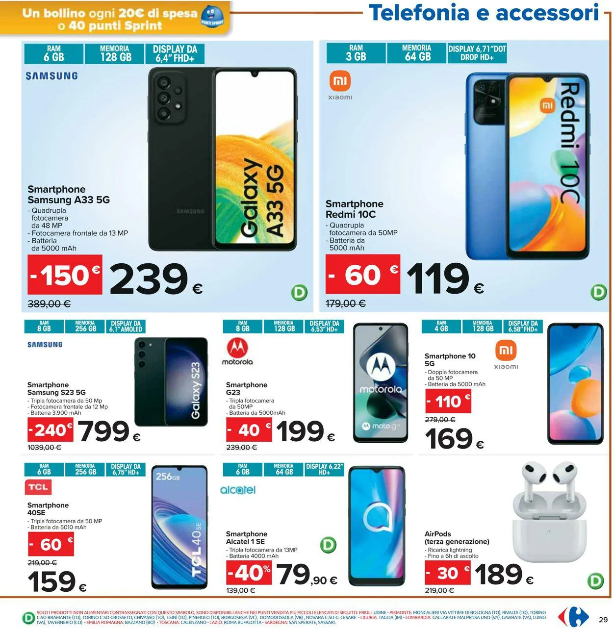 Carrefour Volantino attuale da 25 settembre a 8 ottobre di 2023 - Pagina del volantino 29