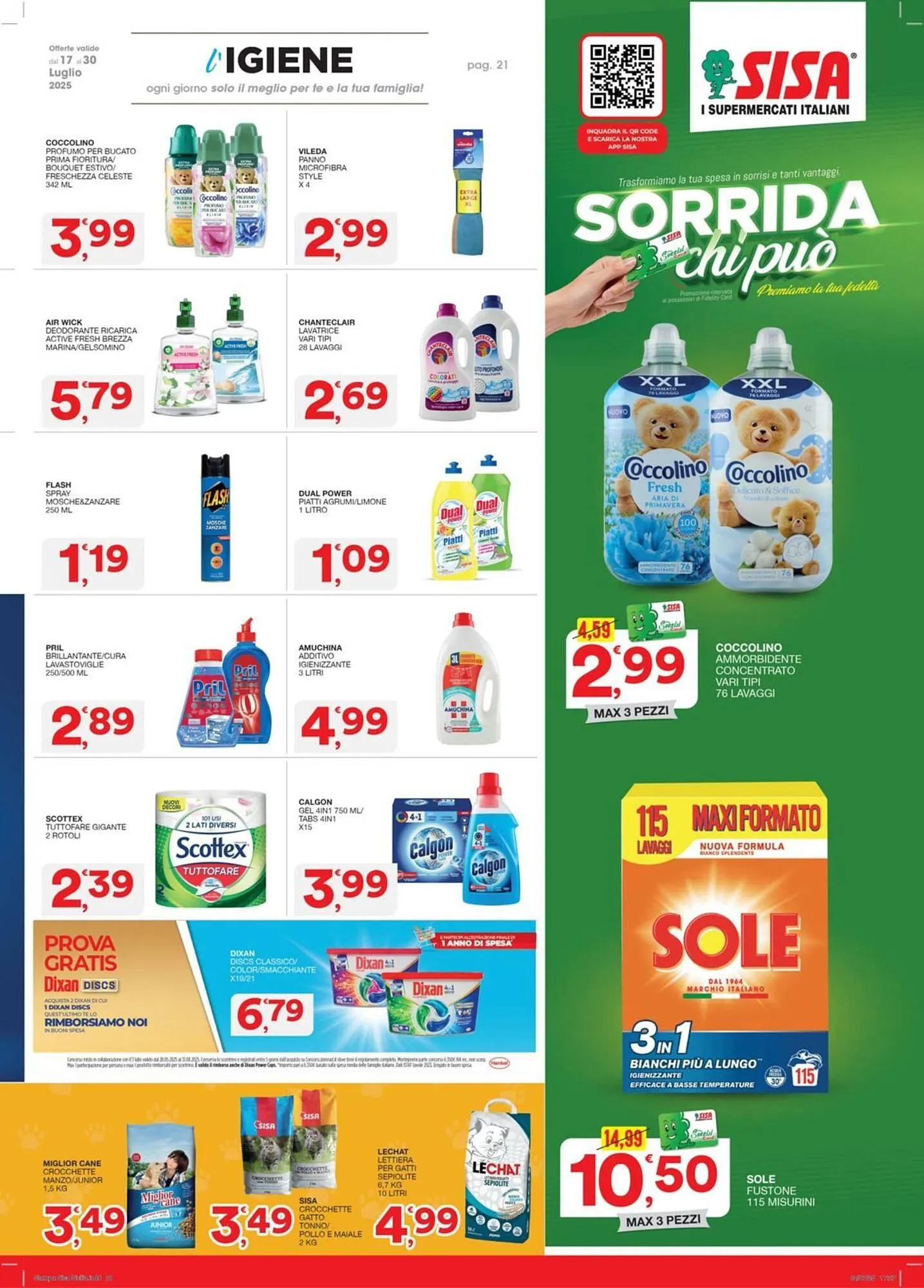 Volantino Sisa da 17 luglio a 30 luglio di 2025 - Pagina del volantino 21