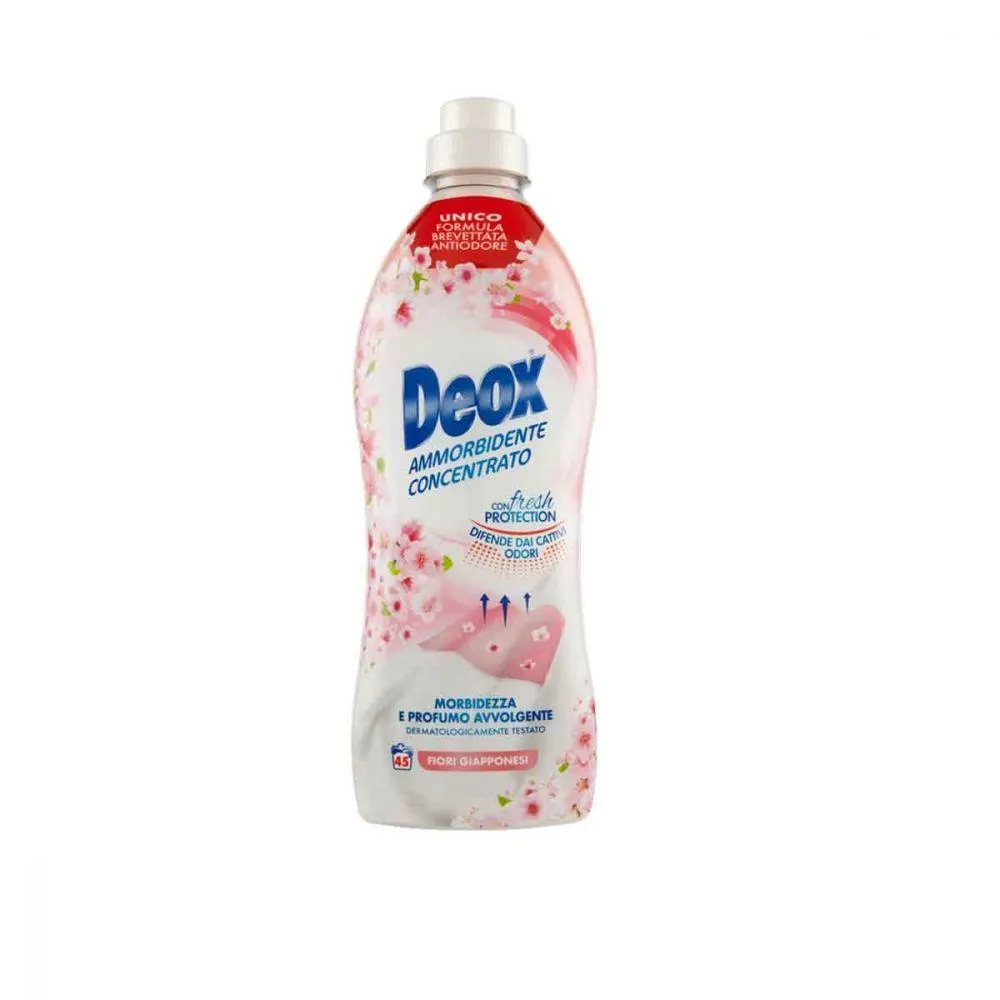 Deox Ammorbidente Concentrato Lavatrice Fiori Giapponesi 45 Lavaggi 900 ml