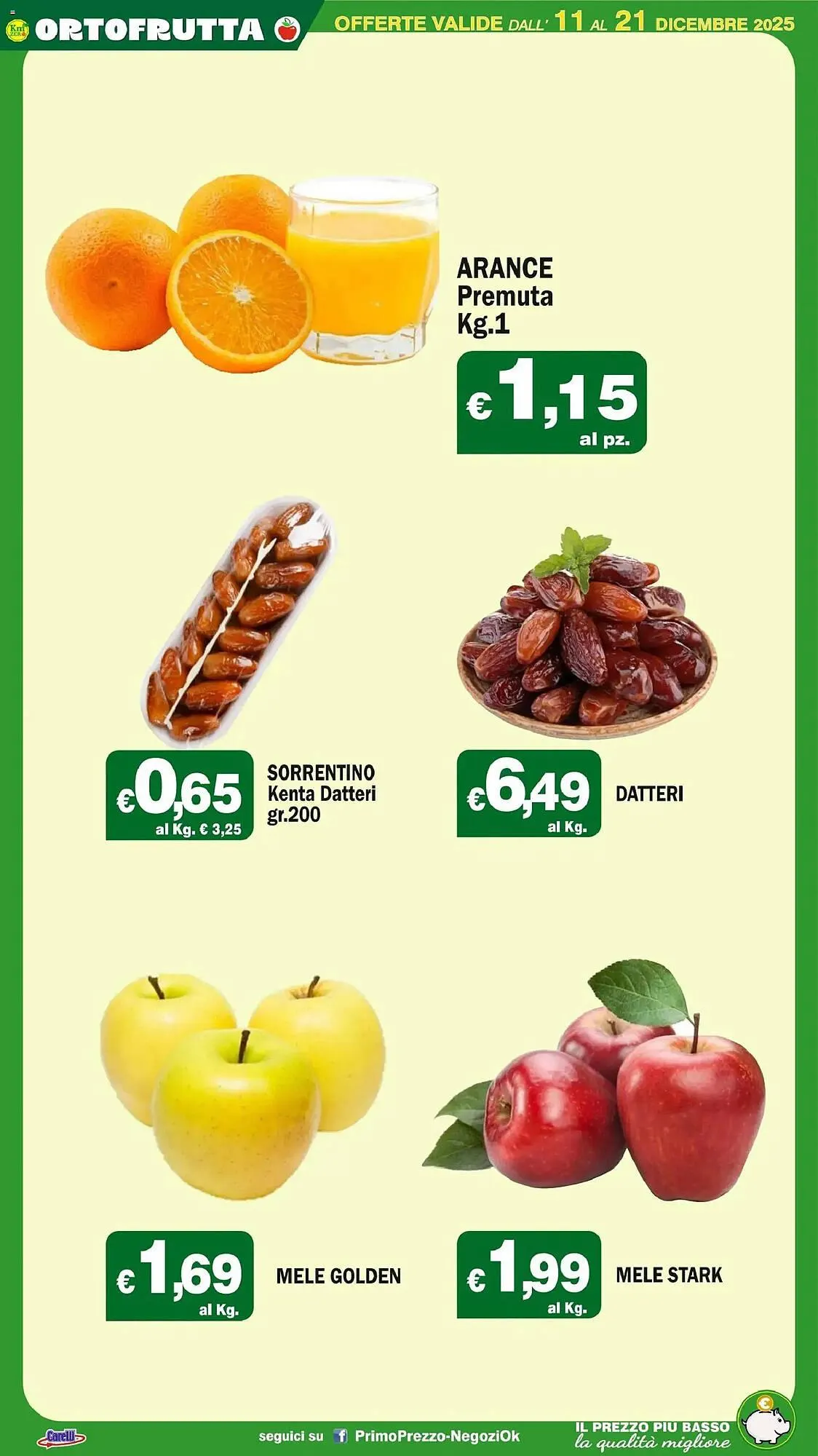 Volantino Primo Prezzo da 11 dicembre a 21 dicembre di 2025 - Pagina del volantino 29