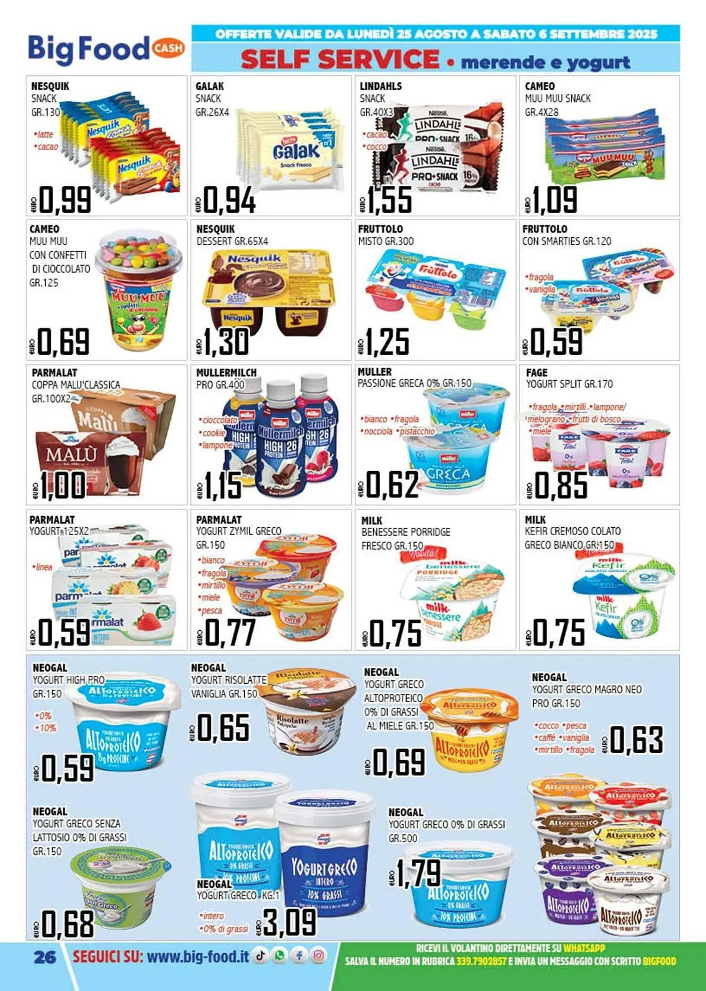 Volantino Big Food da 25 agosto a 6 settembre di 2025 - Pagina del volantino 26