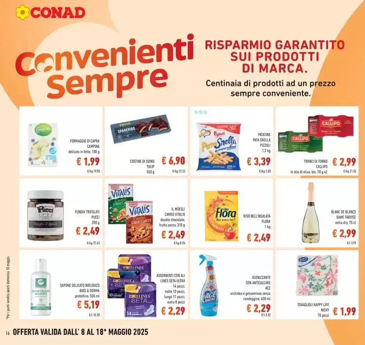 Prendi 2 , paghi 1 da 8 maggio a 18 maggio di 2025 - Pagina del volantino 16