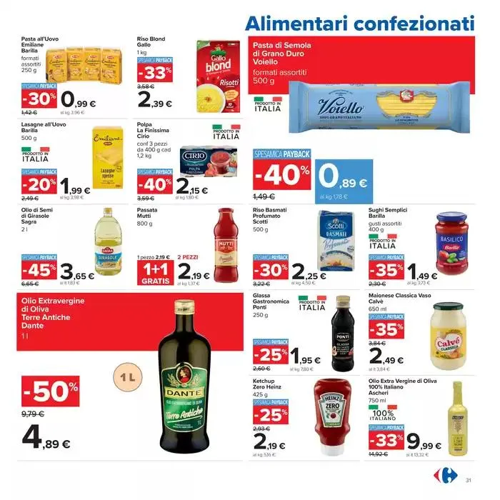 Sconti di pasqua da 8 aprile a 21 aprile di 2025 - Pagina del volantino 31