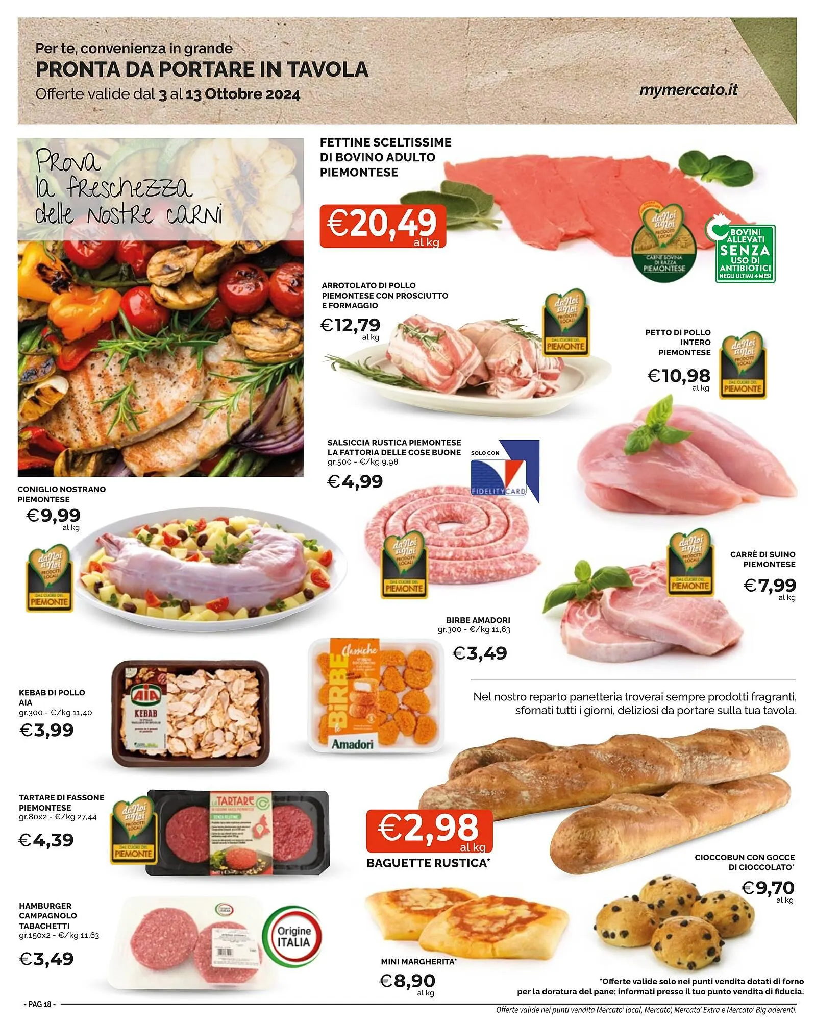 Volantino Mercatò Extra da 3 ottobre a 13 ottobre di 2024 - Pagina del volantino 18
